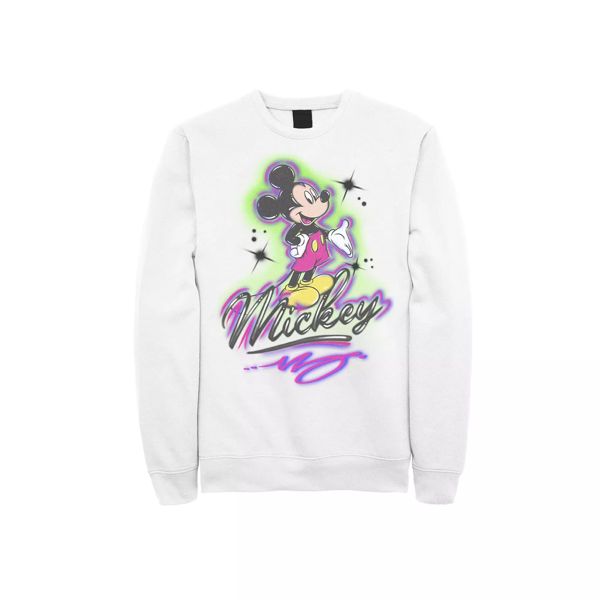 Disney's Mickey And Friends Mickey Mouse Airbrush Portrait Men's Sweatshirt,  Product Image