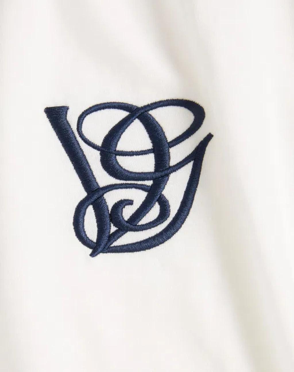 VALENTINO Logo Embroidery Crew Neck Short Sleeves T-shirt In White Product Image