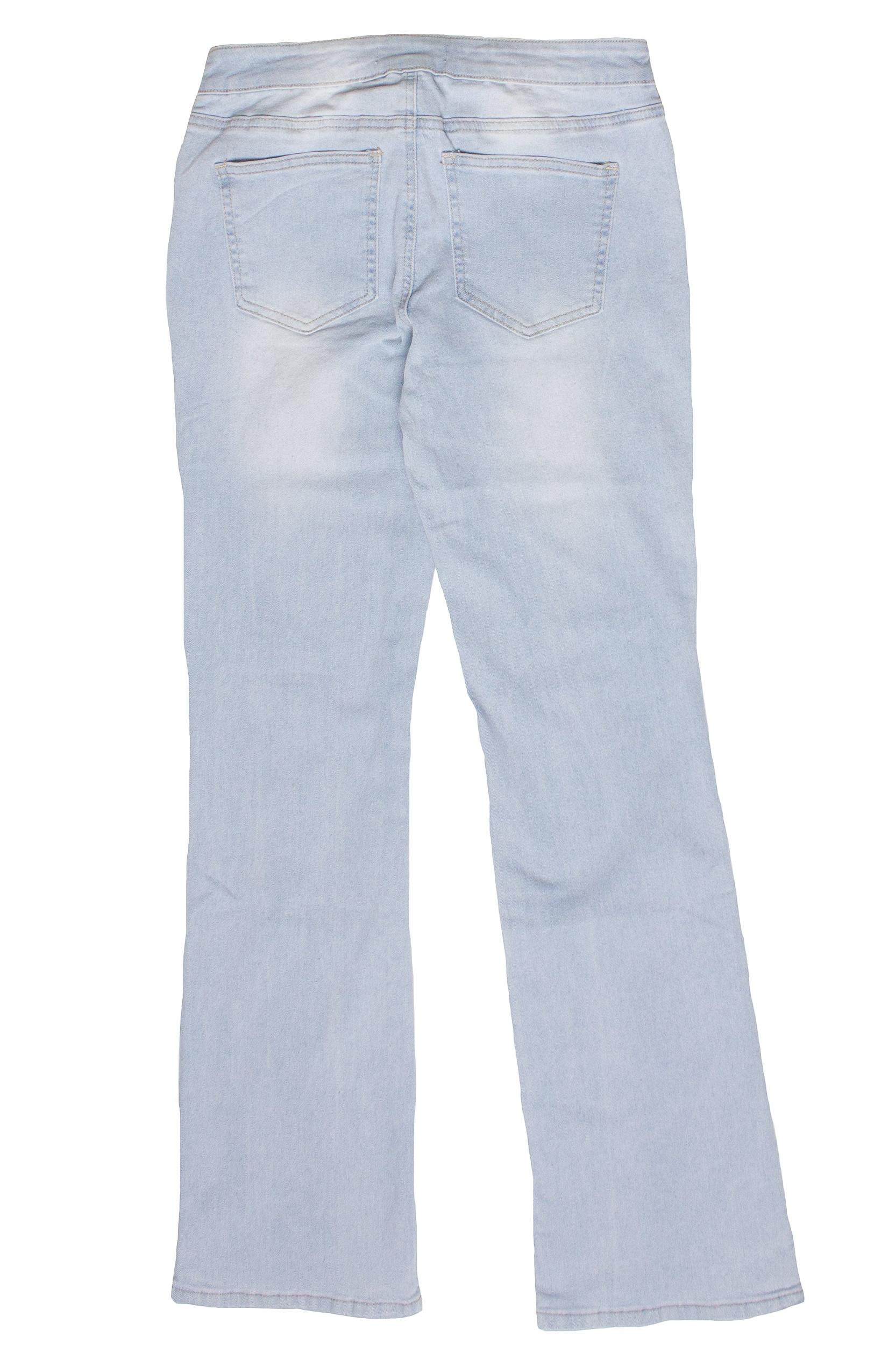 Low Rise Bootcut Belted Jeans Product Image