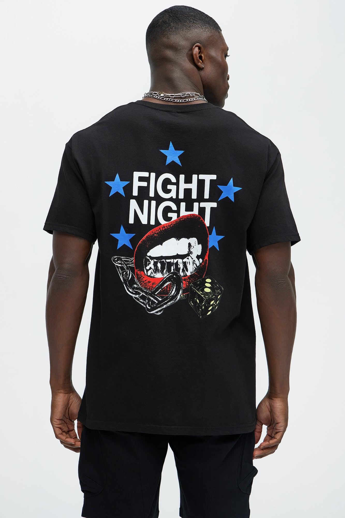 Fight Night Short Sleeve Tee - Black Product Image