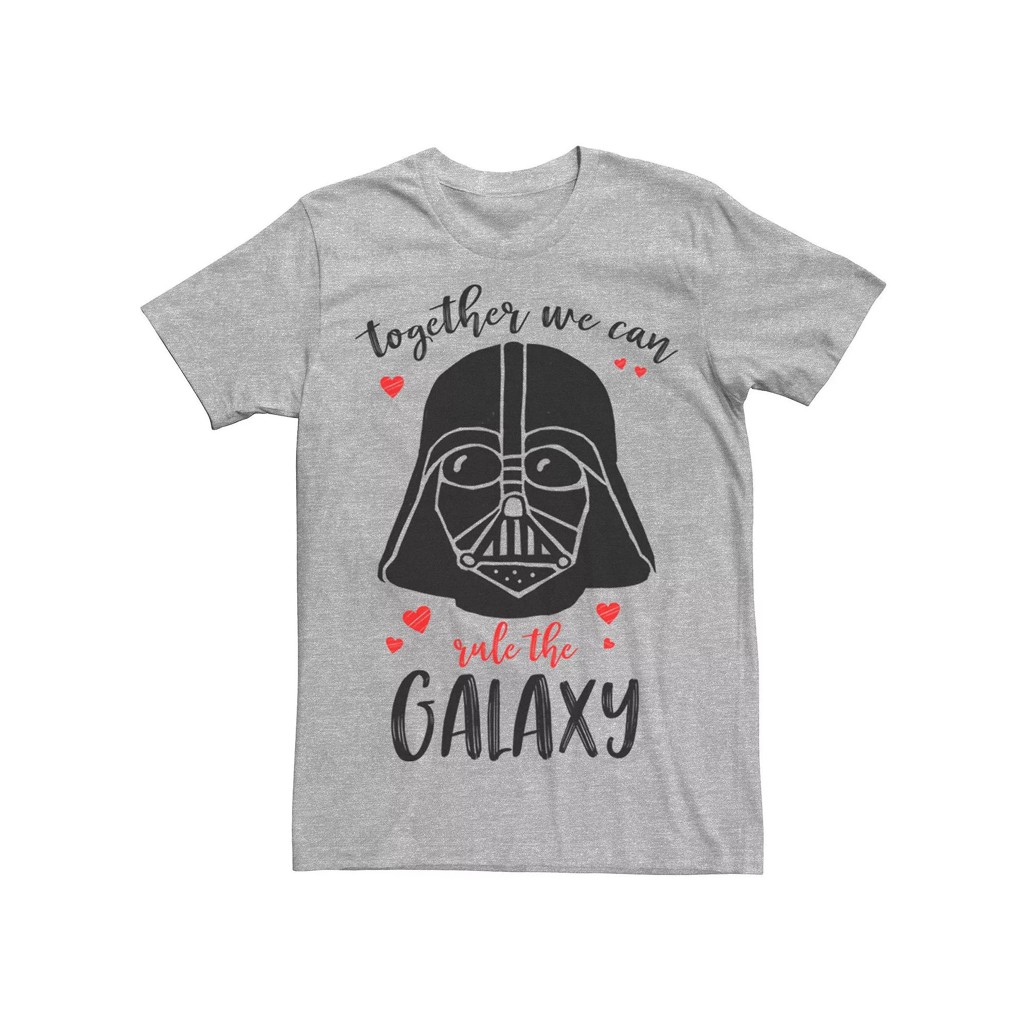 Men's Star Wars Darth Vader Rule Together Tee, Size: Large, Athletic Grey Product Image
