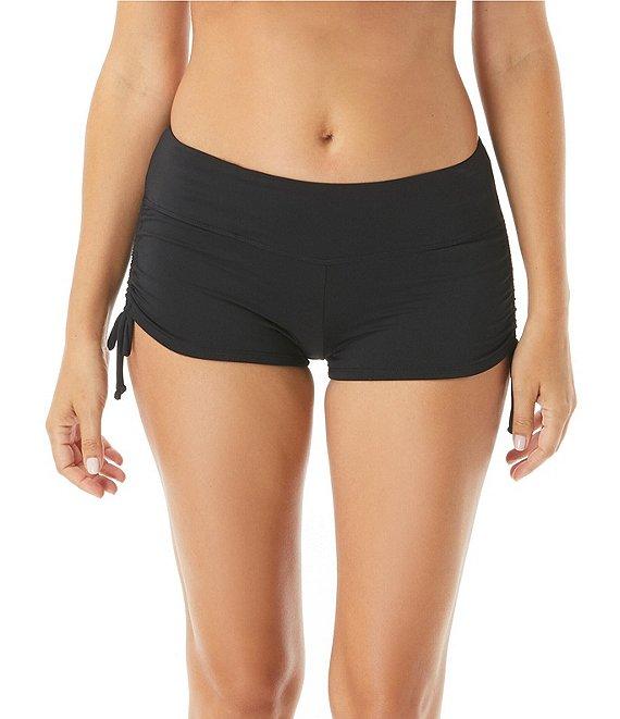 Beach House Solid Blake Adjustable Side Tie Swim Short Bottom Product Image