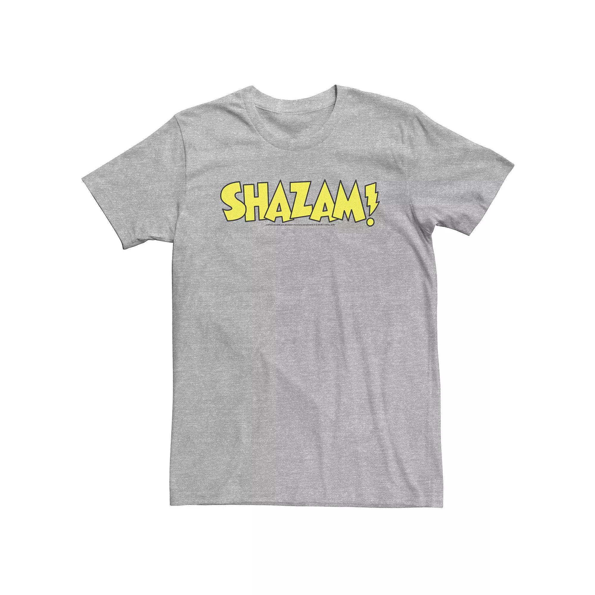 Big & Tall DC Comics Shazam! Bold Text Logo Tee, Men's,  Product Image