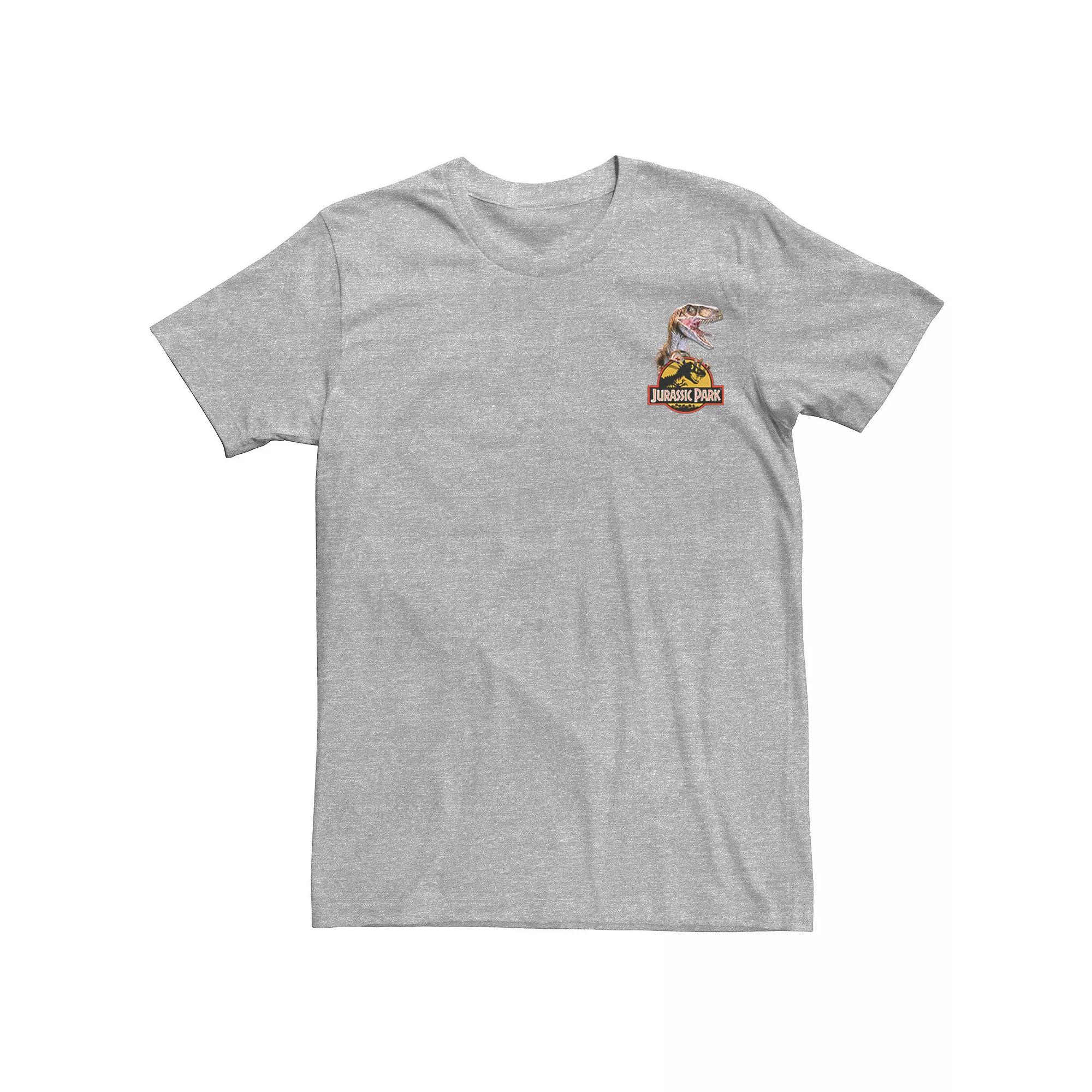 Men's Jurassic Park Raptor Hold Logo Pocket Tee,  Product Image