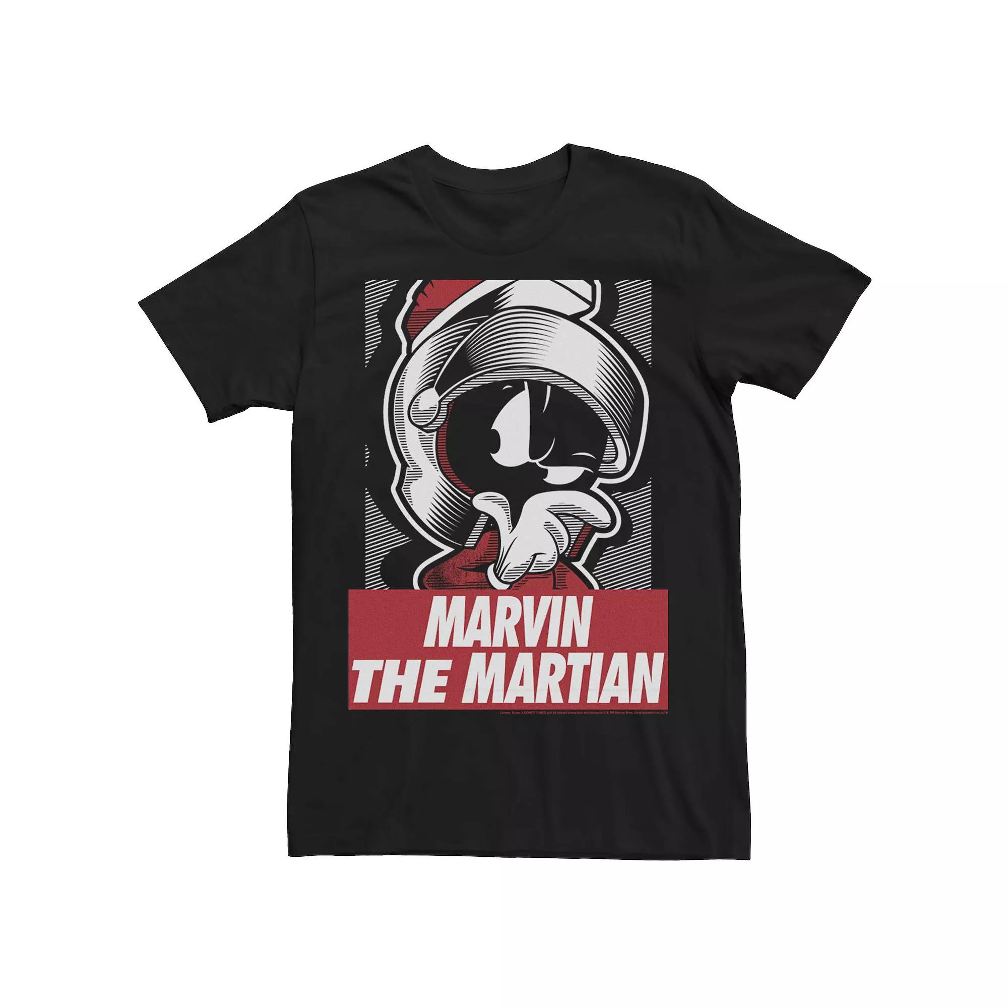 Men's Looney Tunes Marvin The Martian Graphic Poster Tee,  Product Image
