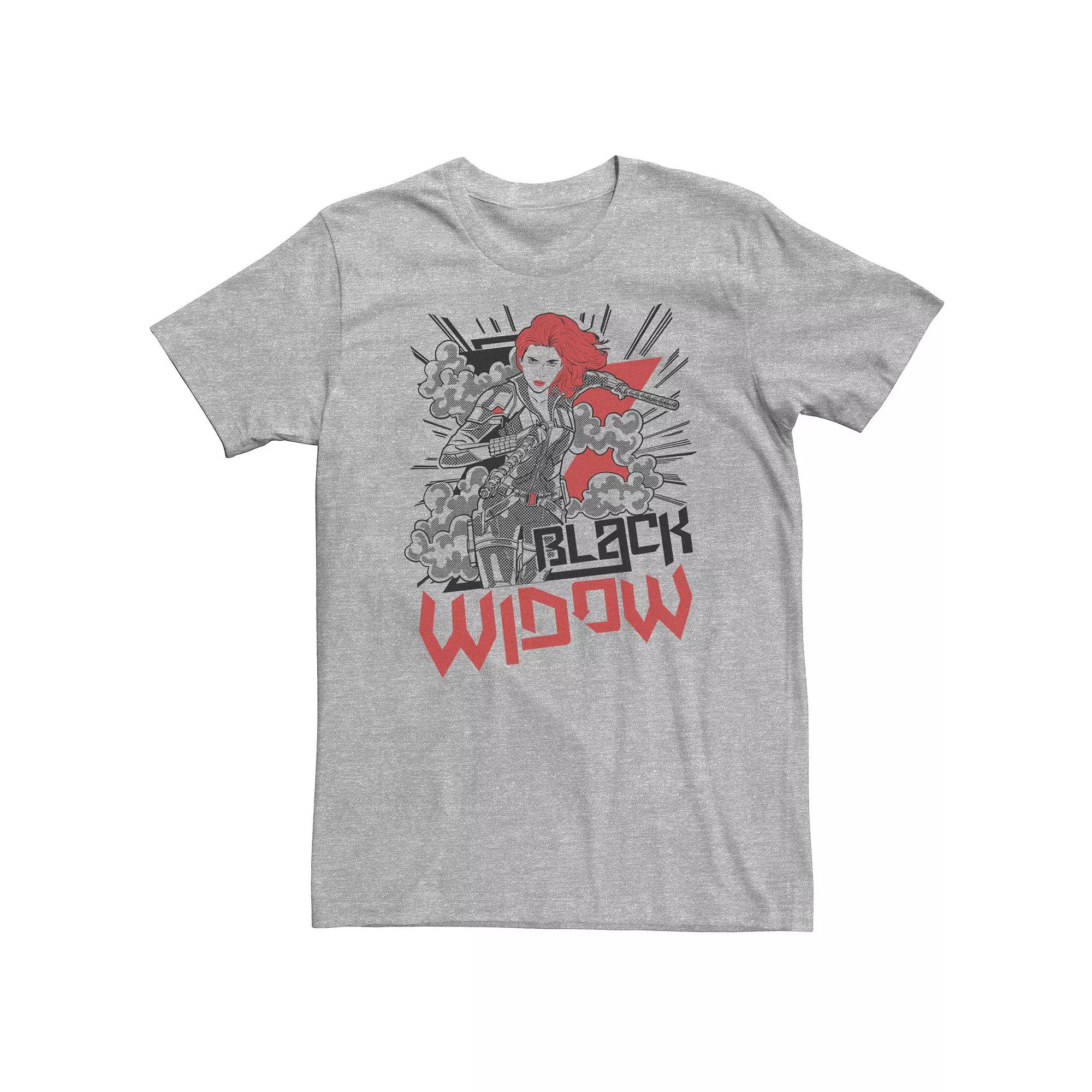 Big & Tall Marvel Black Widow Action Shot Tee, Men's,  Product Image