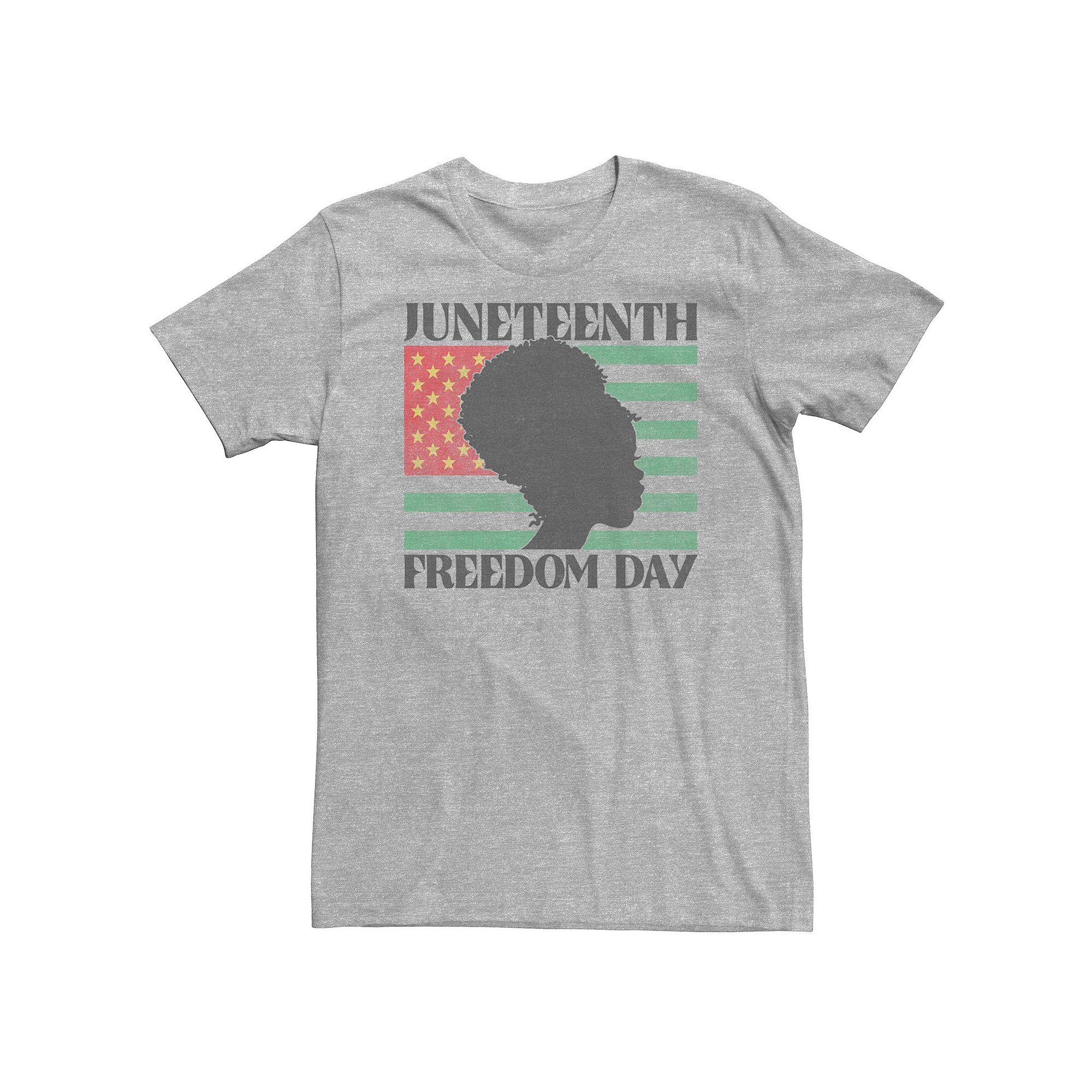 Big & Tall Americana Juneteenth Freedom Day Flag Silhouette Tee, Men's,  Product Image