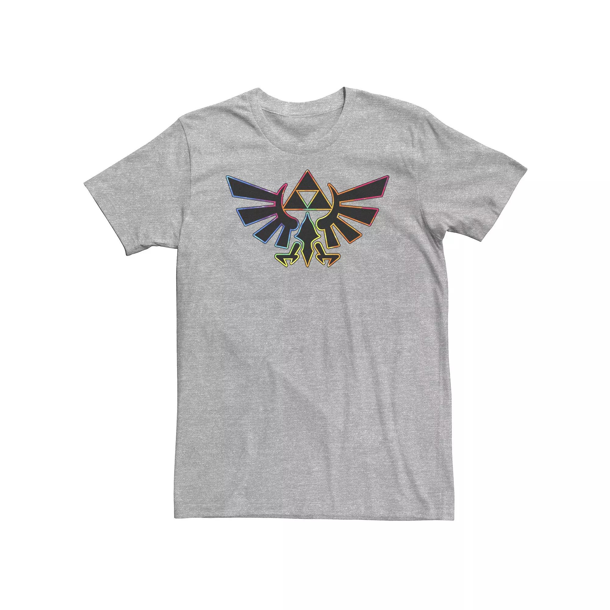 Big & Tall Zelda Hyrule Crest Tie Dye Outline Tee, Men's,  Product Image