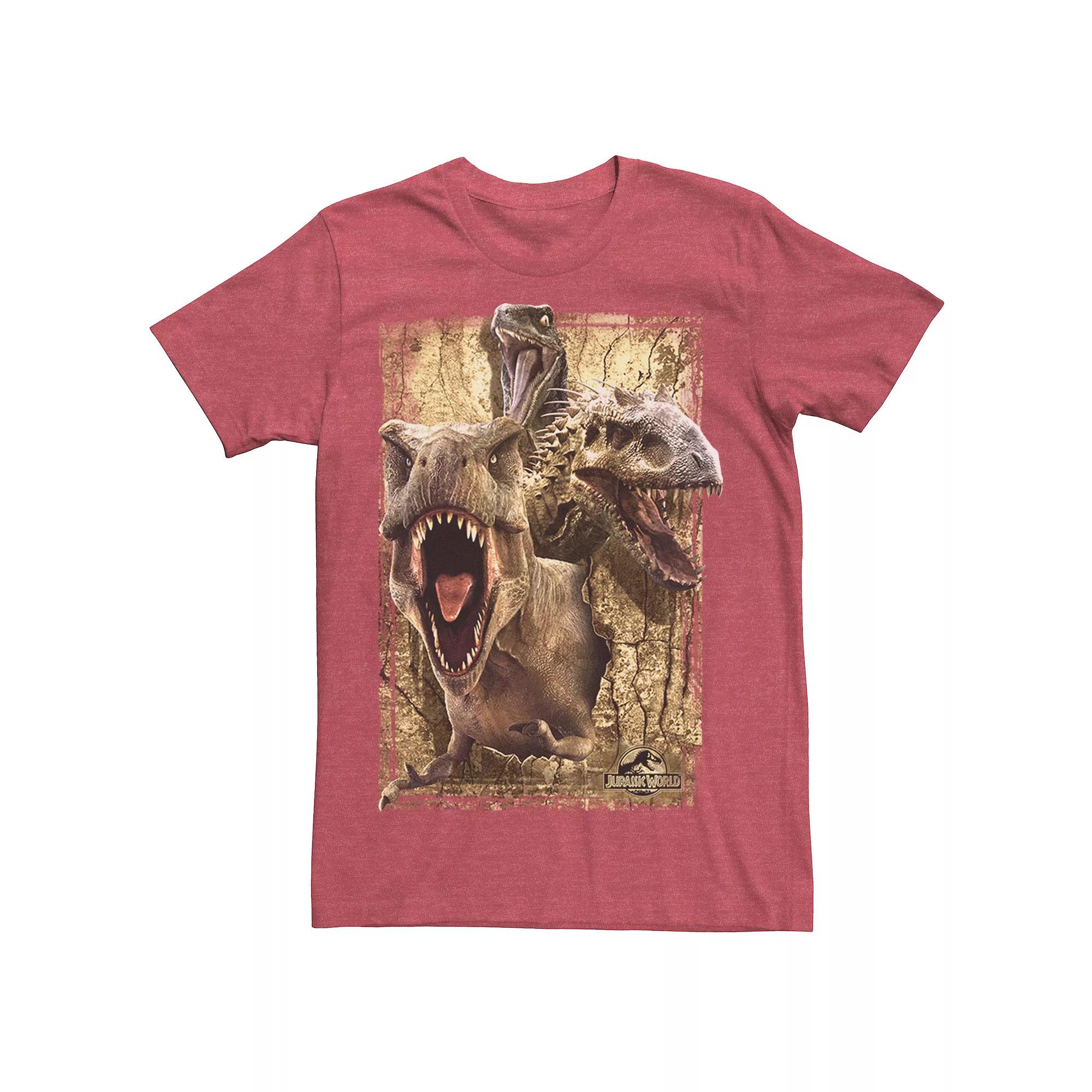 Men's Jurassic World Killer Dinosaur Collage Tee,  Product Image