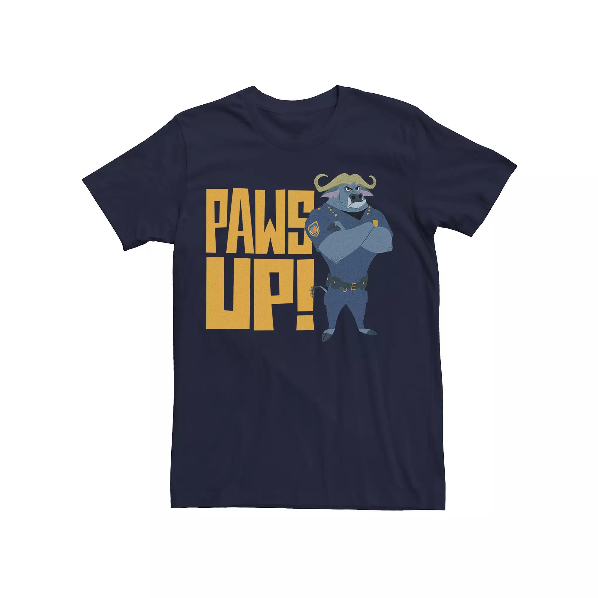 Men's Disney's Zootopia Paws Up Tee, Size: Small, Blue Product Image