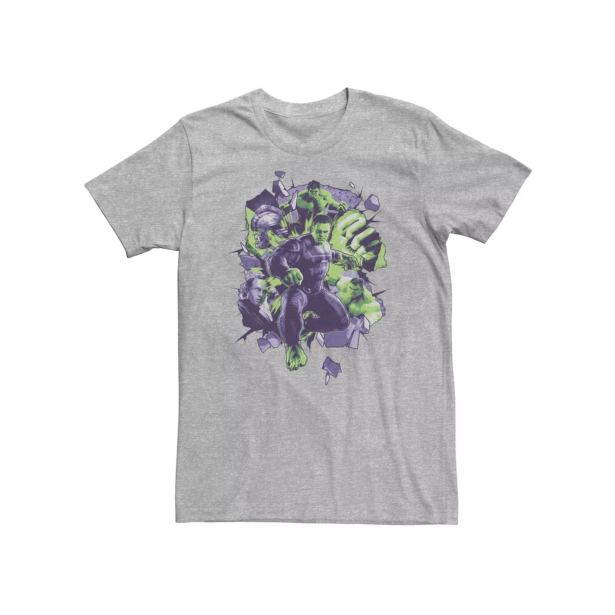 Big & Tall Marvel Avengers: Endgame The Hulk Mashup Tee, Men's,  Product Image