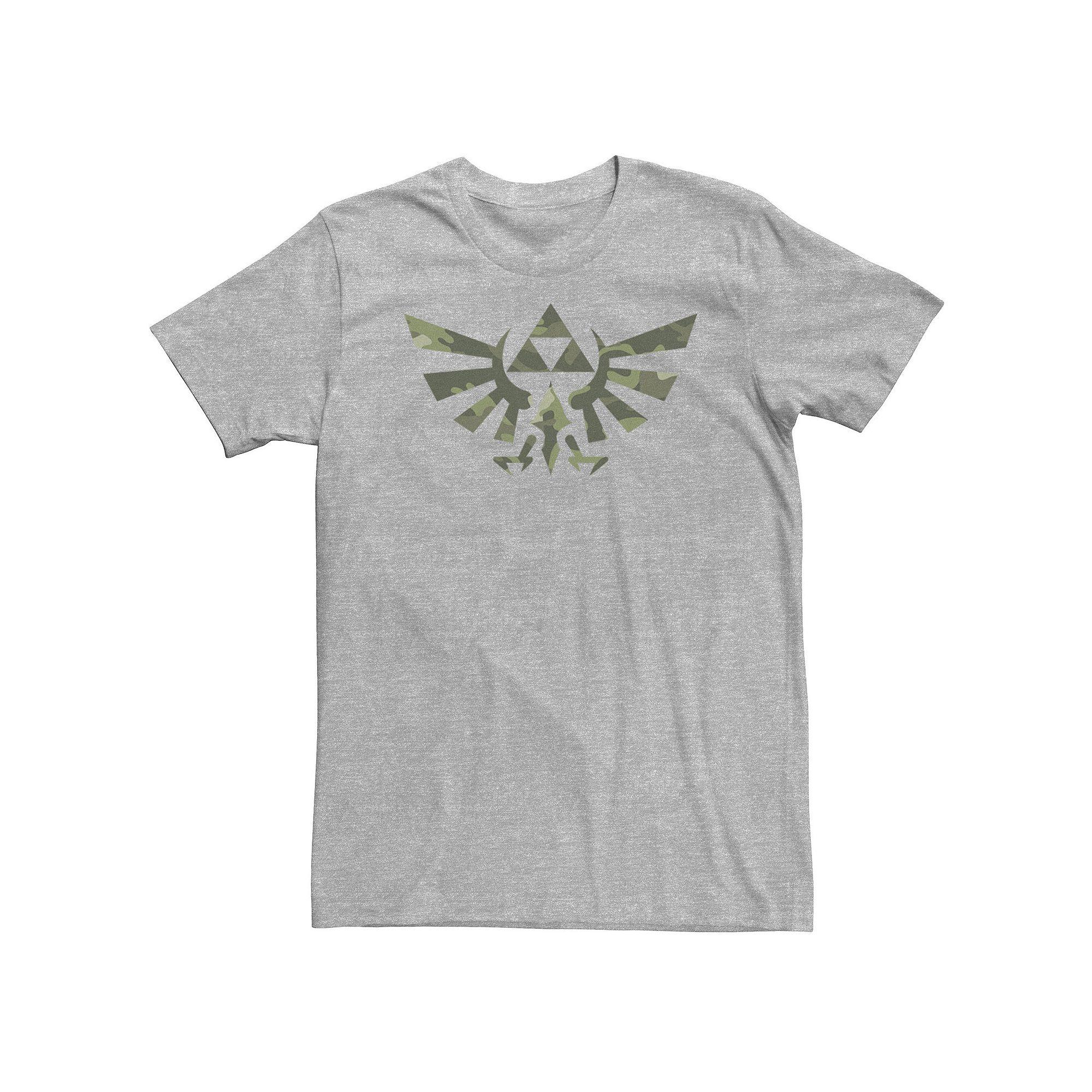Big & Tall Nintendo Zelda Classic Camo Hyrule Crest Triforce Tee, Men's,  Product Image