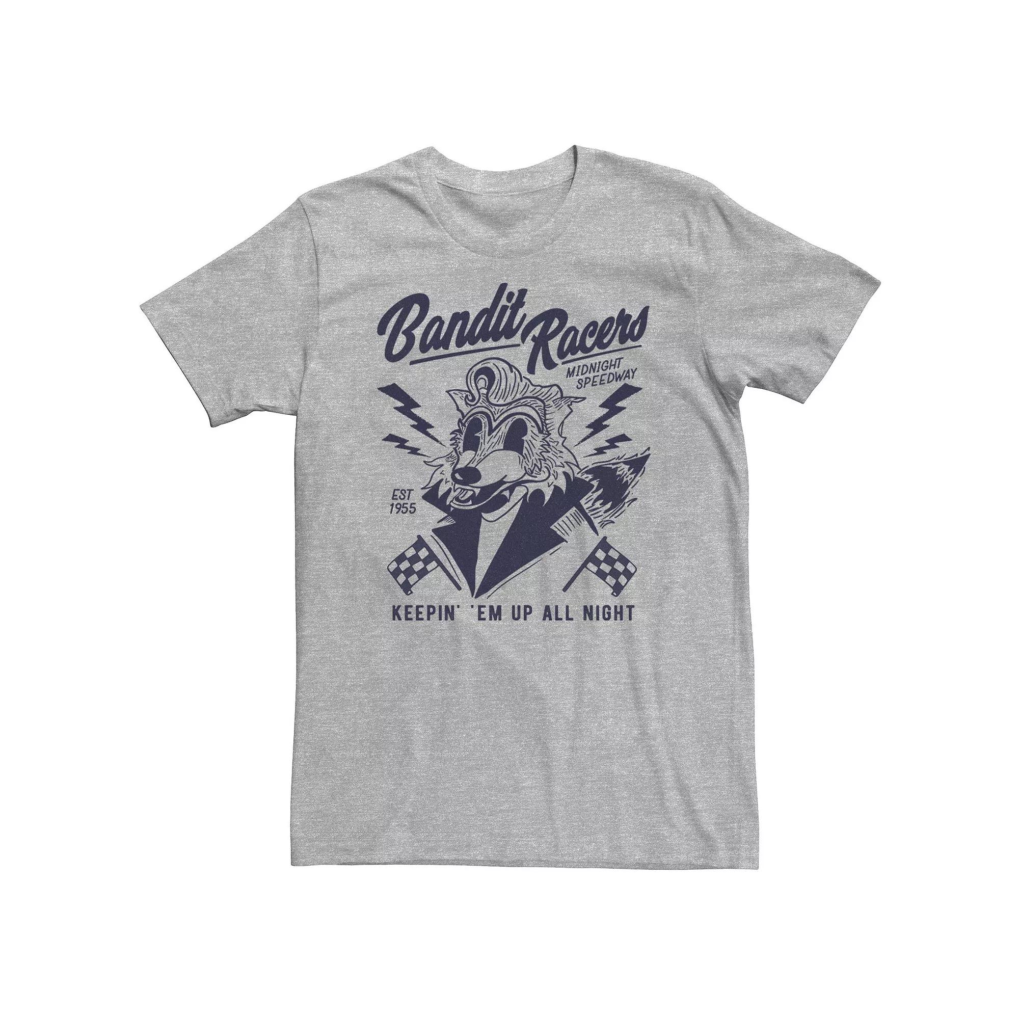 Big & Tall Bandit Racers Raccoon Tee, Men's,  Product Image