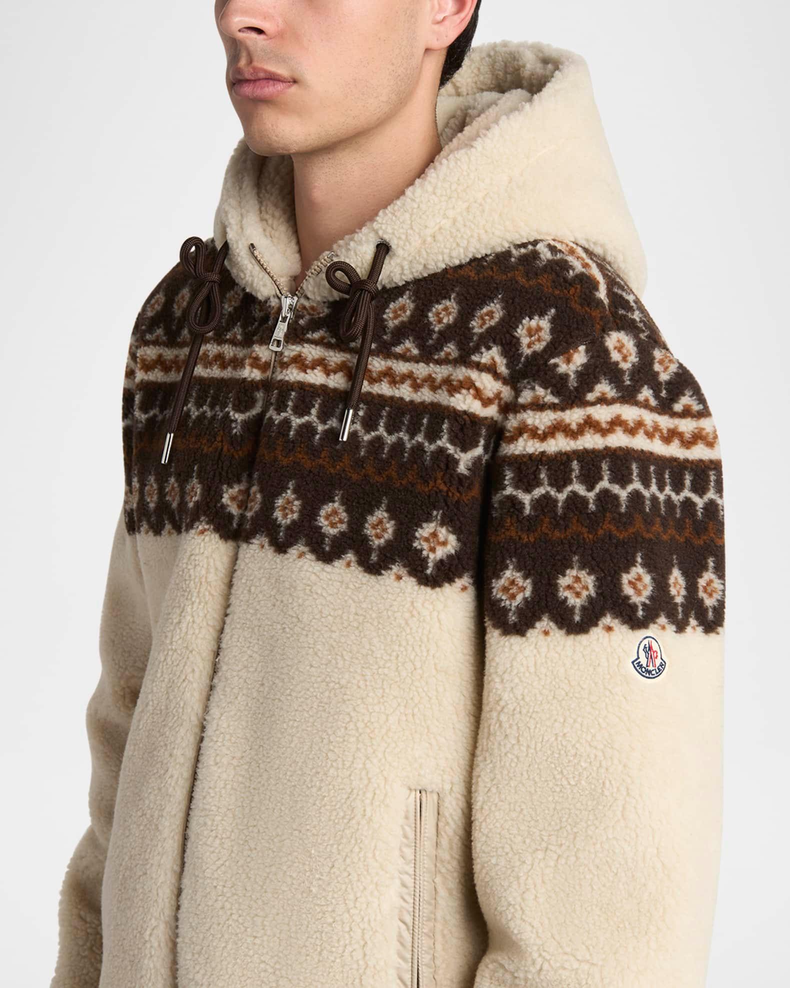 Men's Teddy Boucle Hooded Full-Zip Jacket Product Image