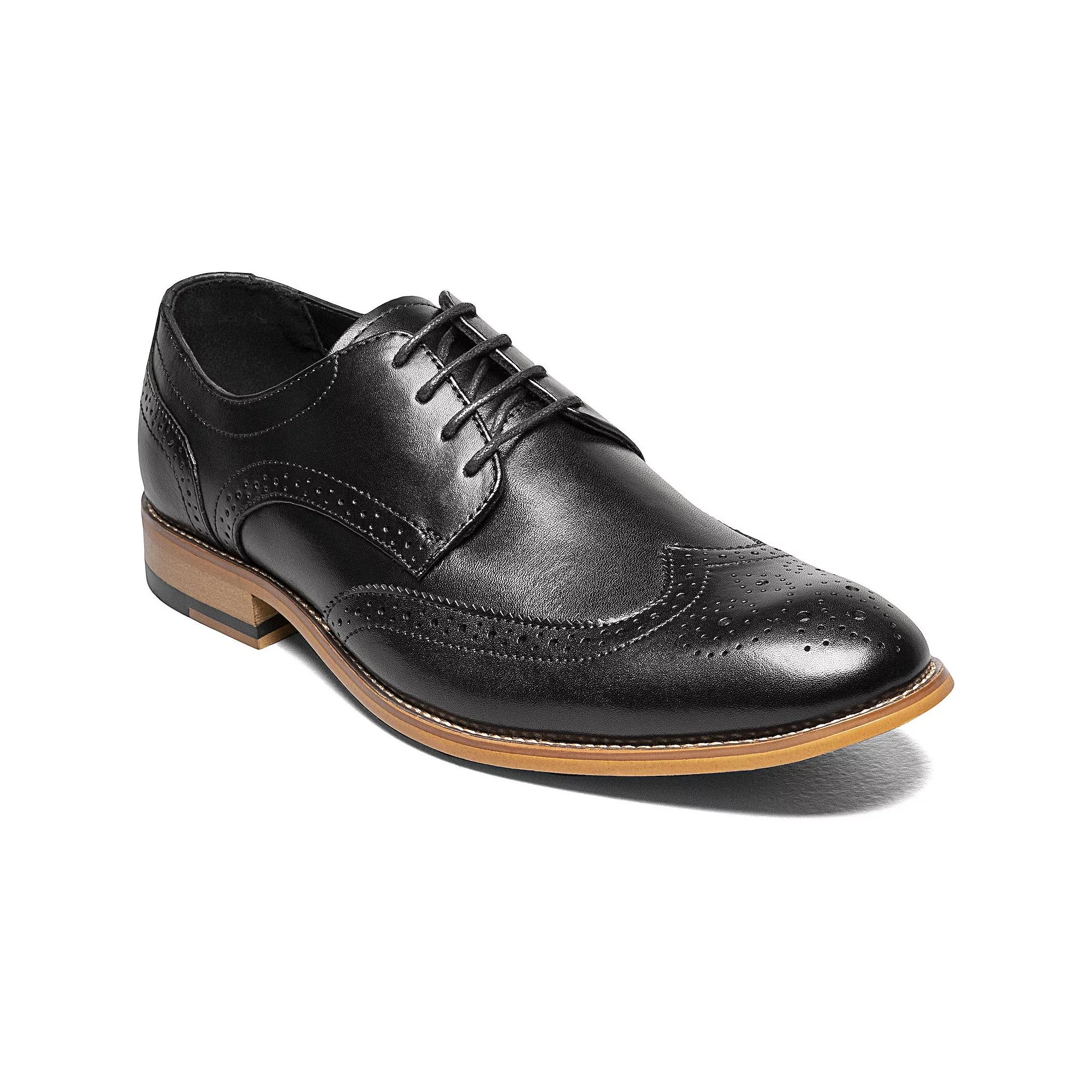 Stacy Adams David Mens Leather Wingtip Oxford Shoes Product Image