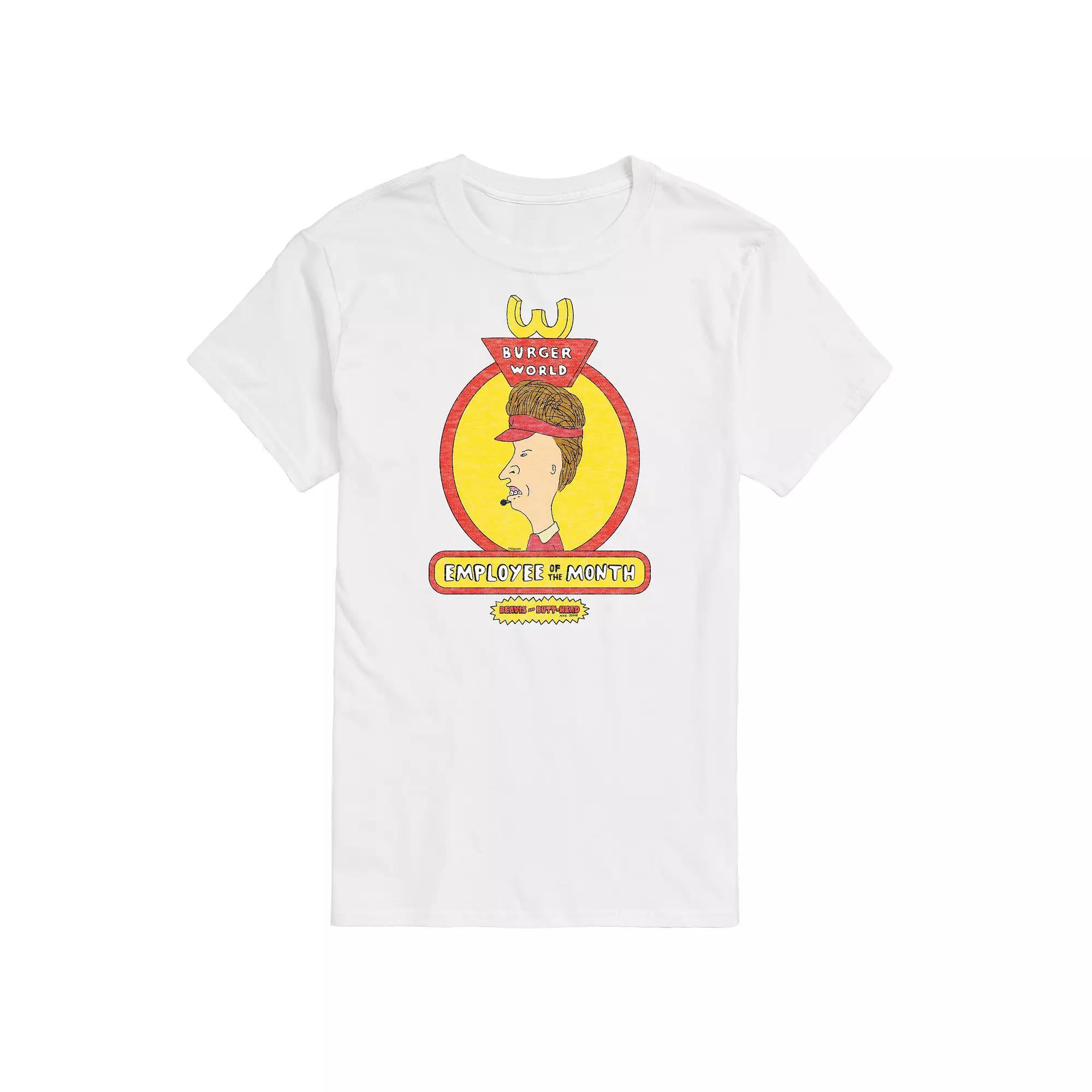 Big & Tall Beavis & Butthead Employee Of The Month Tee, Men's,  Product Image