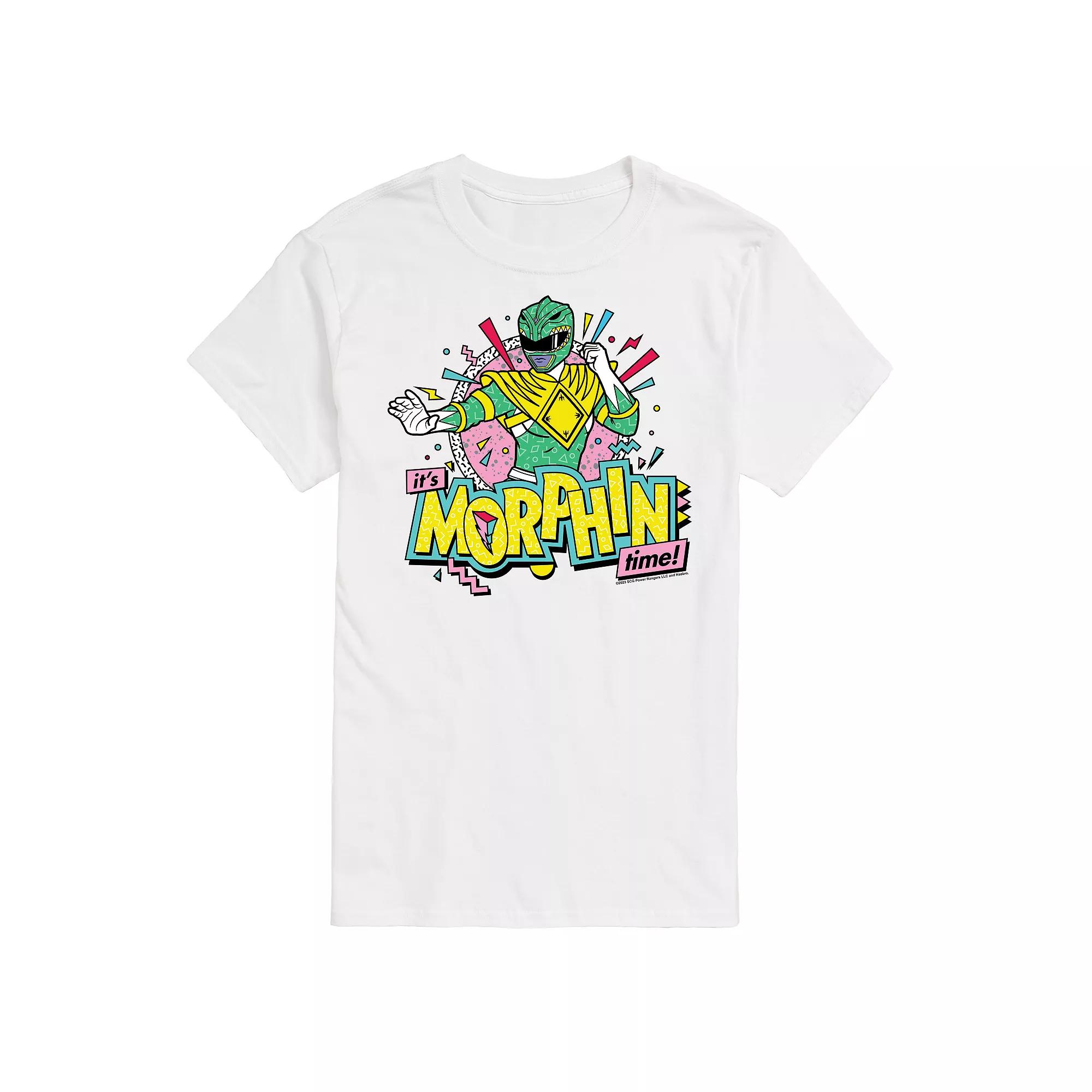 Men's Power Rangers Morphin Time Green Graphic Tee,  Product Image