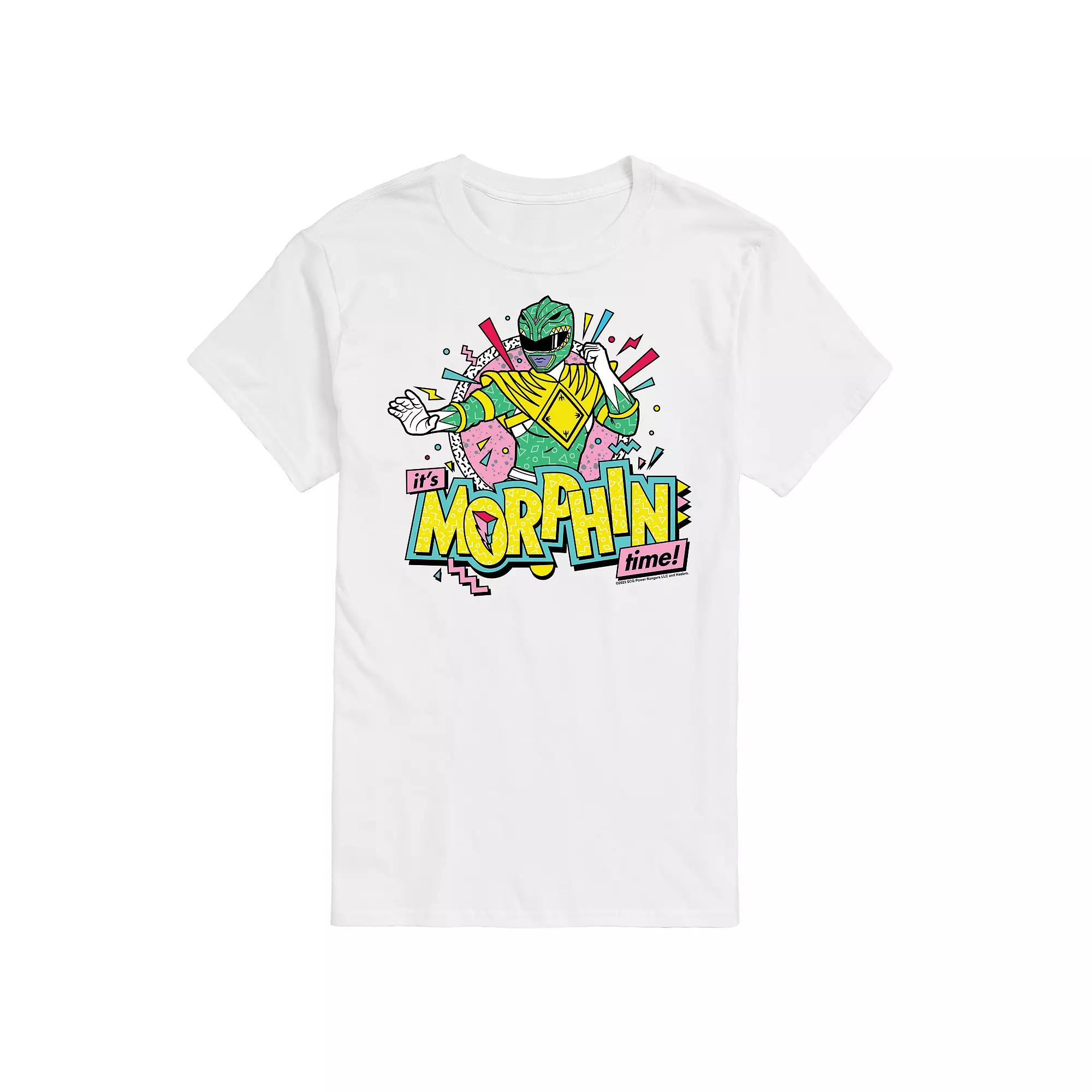Men's Power Rangers Morphin Time Green Graphic Tee,  Product Image
