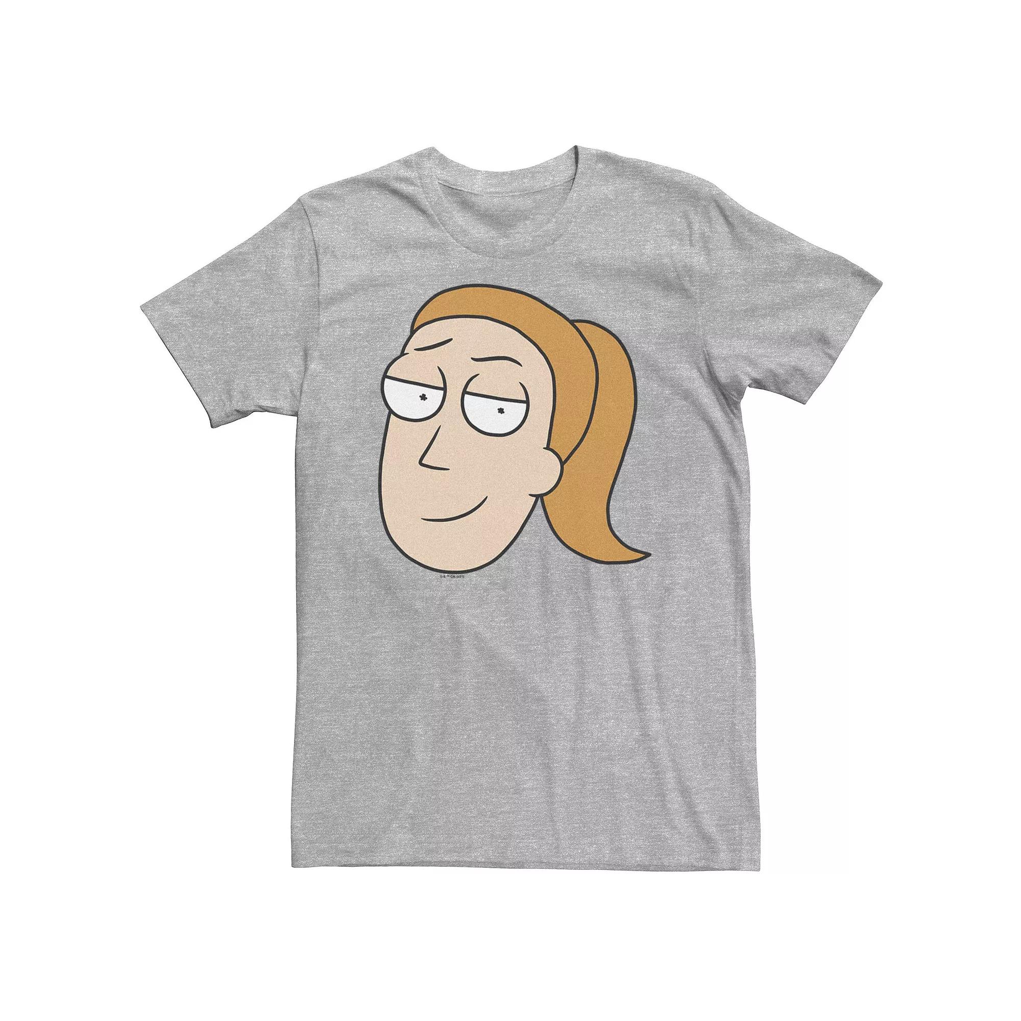 Big & Tall Rick & Morty Summer Big Face Head Shot Tee, Men's,  Product Image