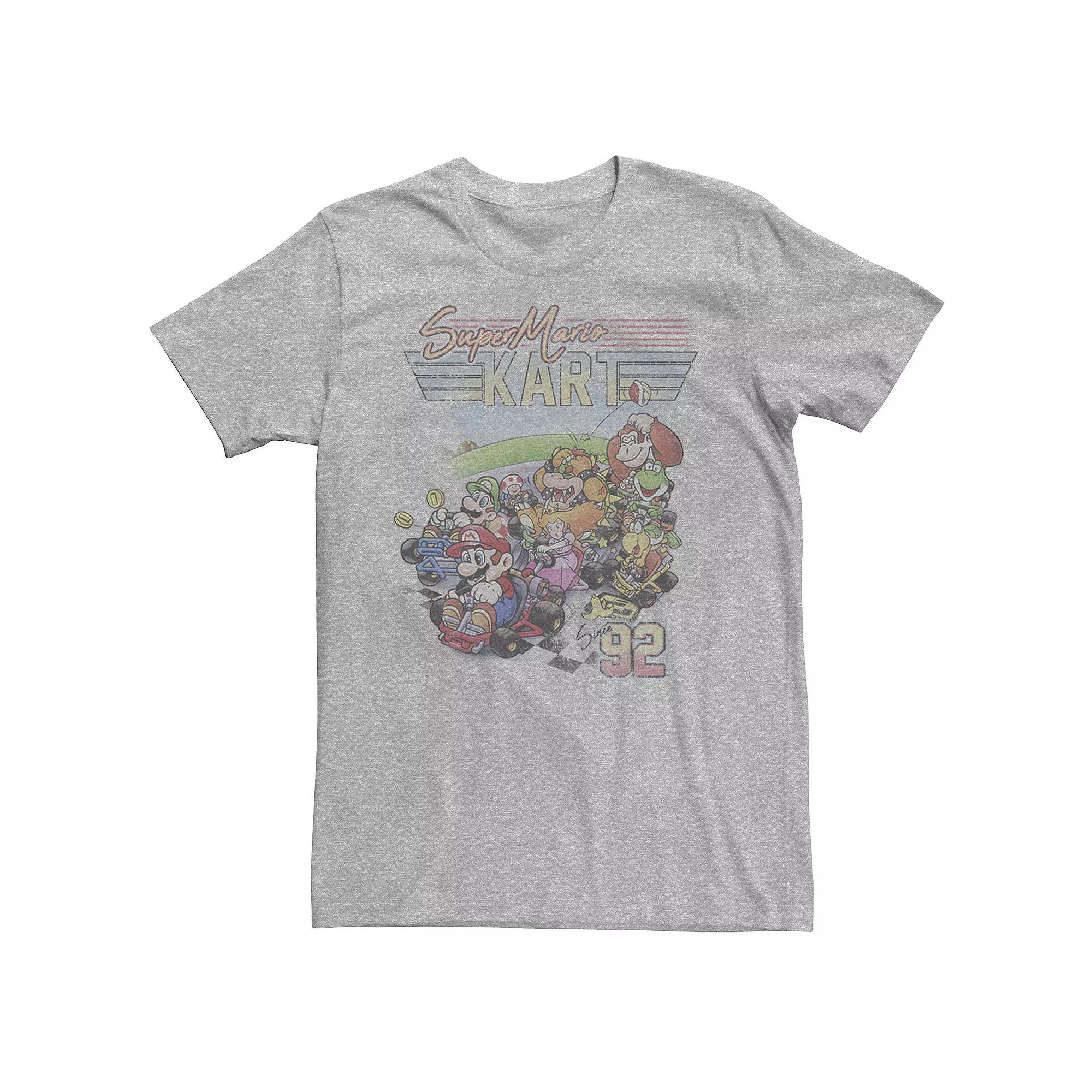 Men's Nintendo Super Mario Kart Since 92 Faded Portait Tee,  Product Image