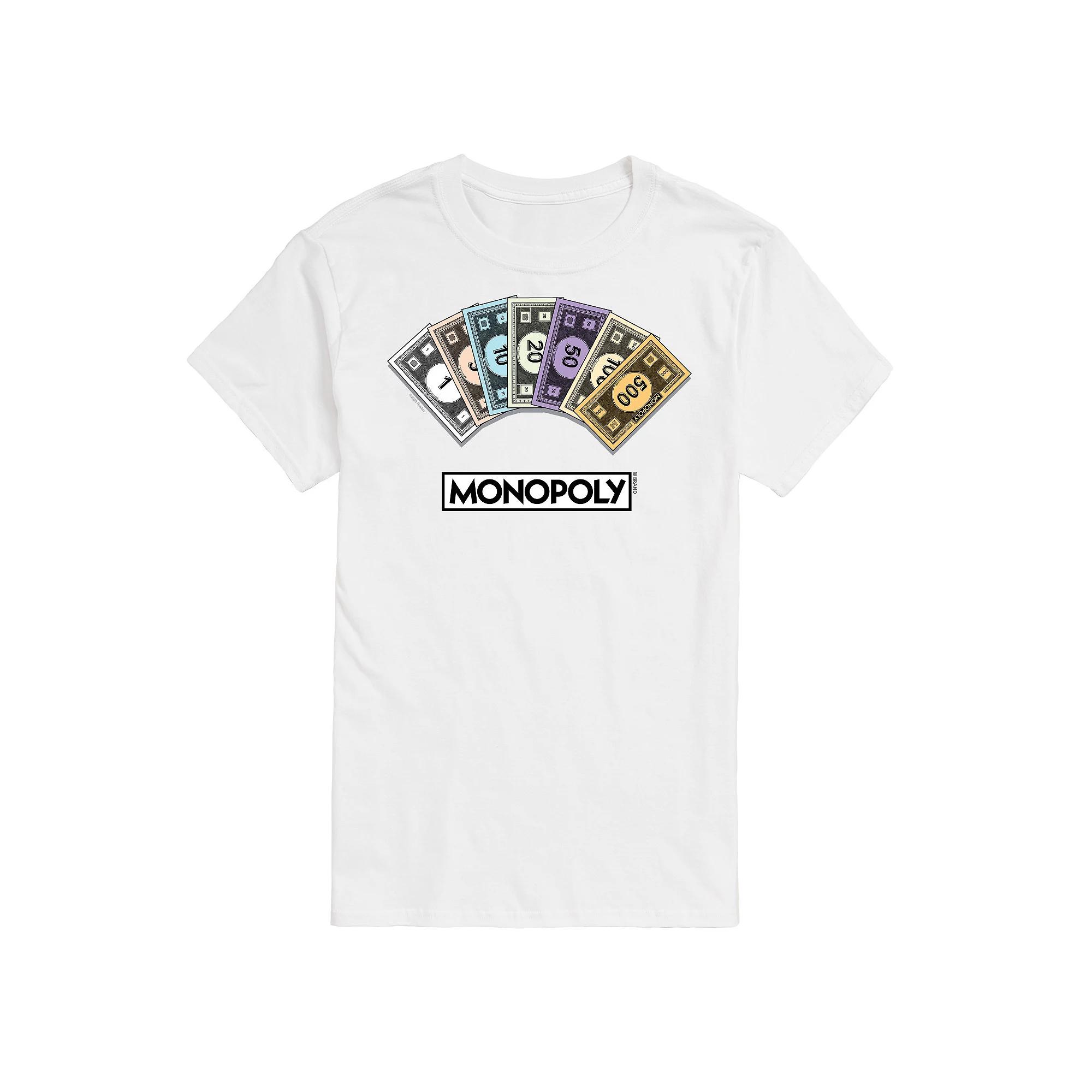 Big & Tall Monopoly Money Stack Graphic Tee, Men's,  Product Image