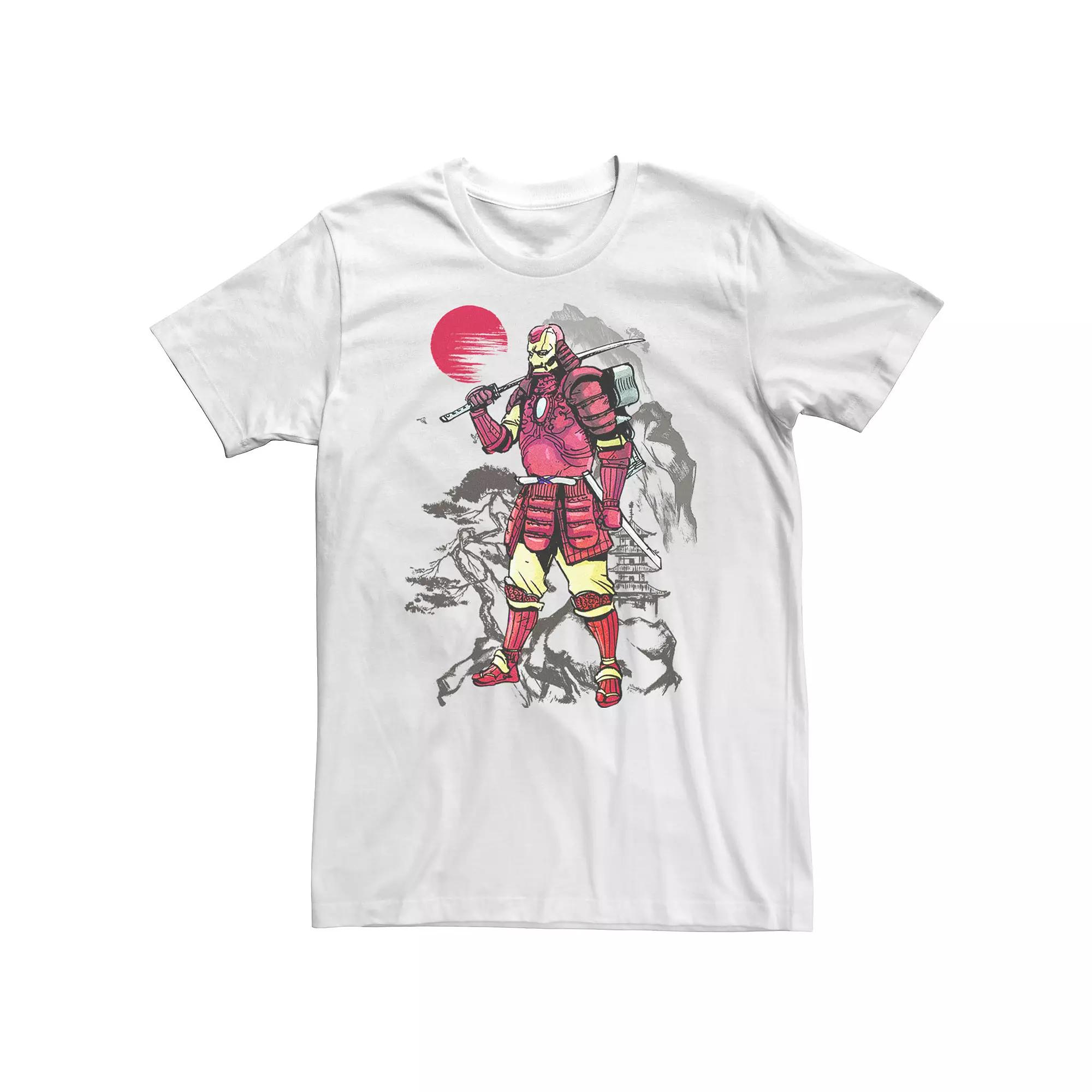 Big & Tall Marvel Iron Man Samurai Mountain Sunset Tee, Men's,  Product Image