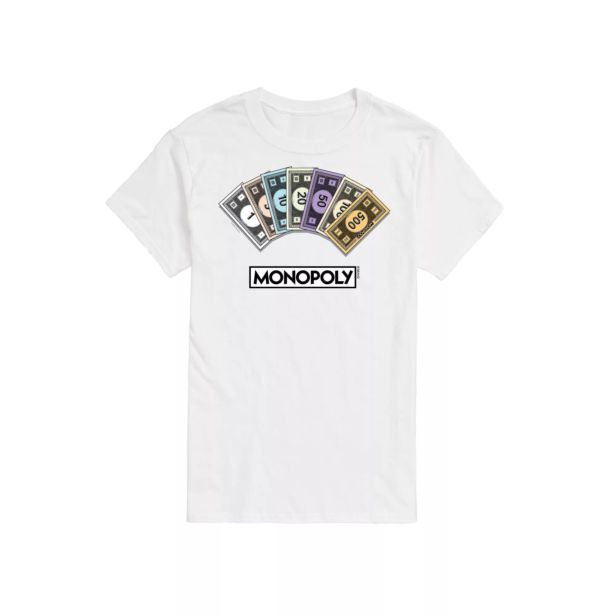 Big & Tall Monopoly Money Stack Graphic Tee, Men's,  Product Image