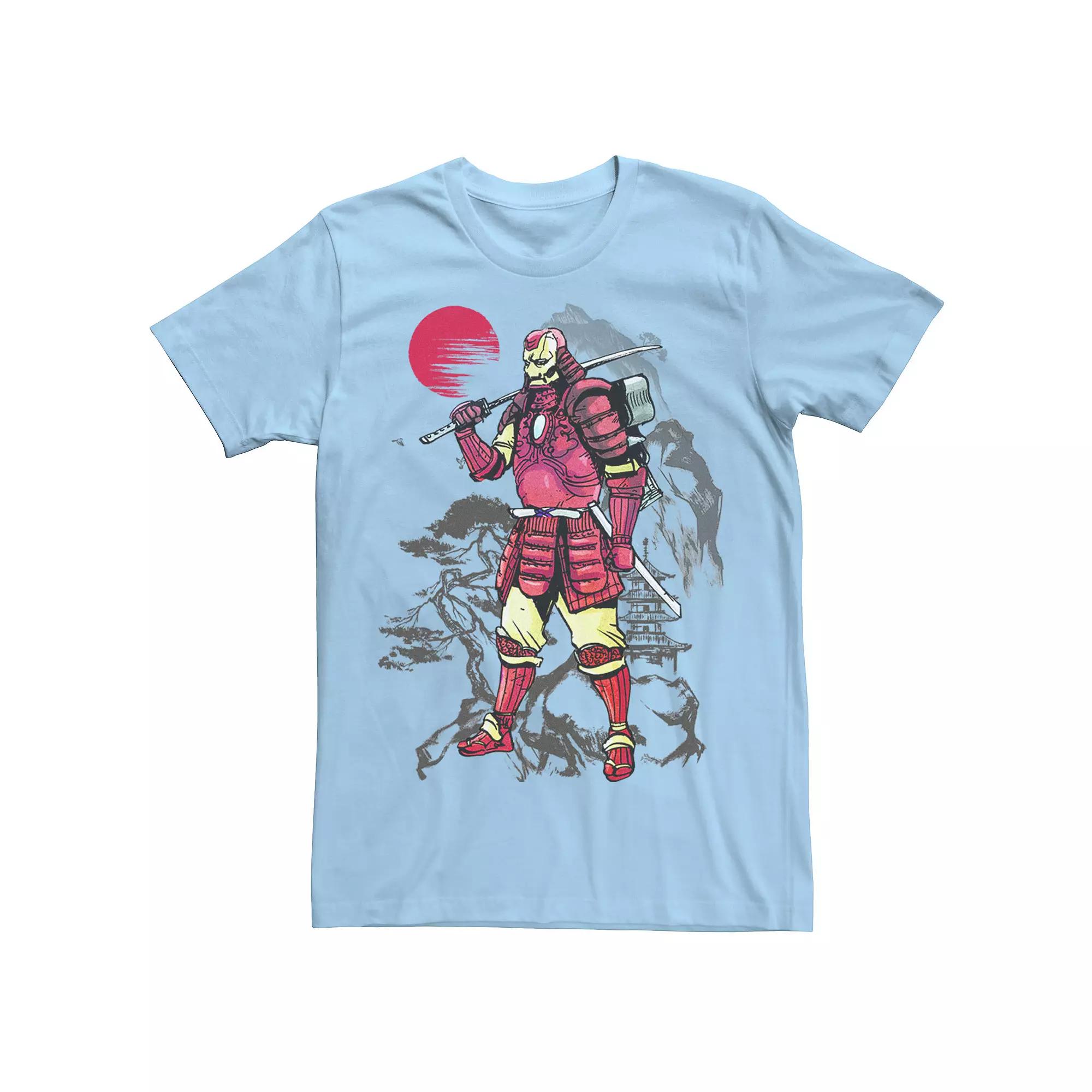 Men's Marvel Iron Man Samurai Mountain Sunset Graphic Tee,  Product Image