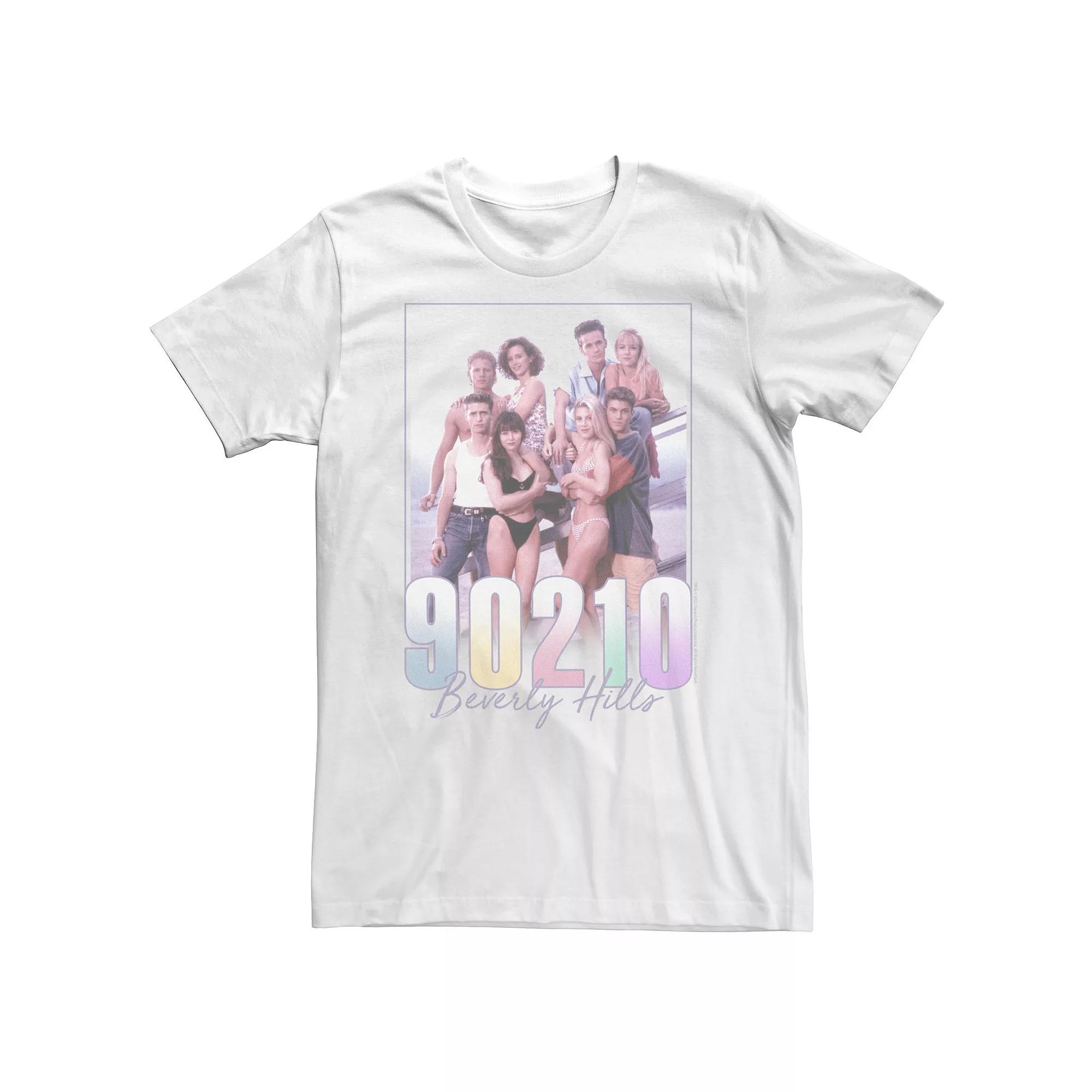 Big & Tall Beverly Hills 90210 Group Shot Pastel Poster Tee, Men's,  Product Image