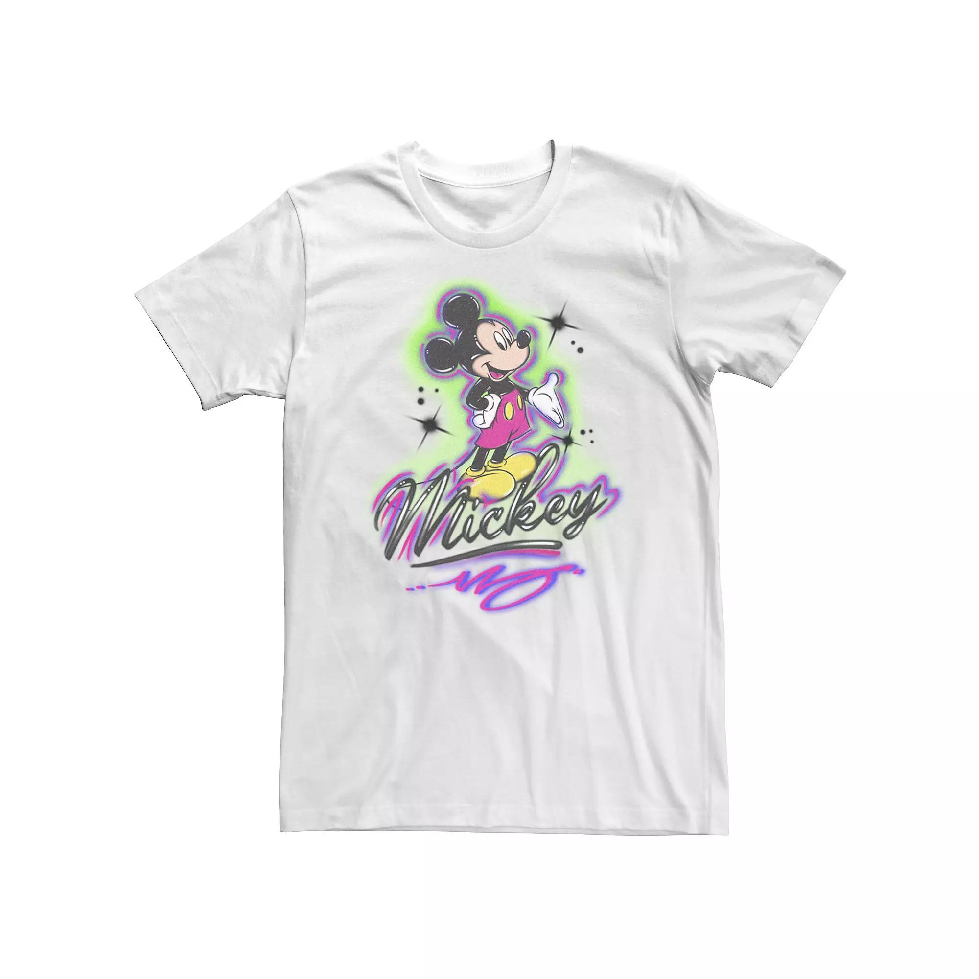 Big & Tall Disney Mickey & Friends Mickey Mouse Airbrush Portrait Tee, Men's,  Product Image