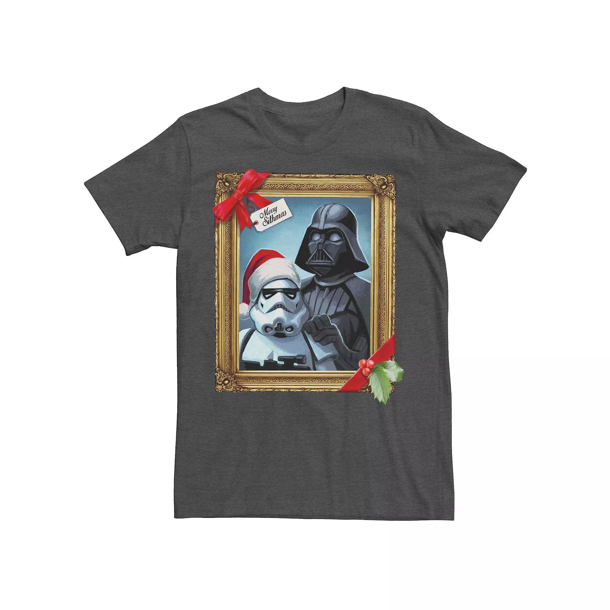 Men's Star Wars Darth Vader Stormtrooper Merry Sithmas Graphic Tee,  Product Image