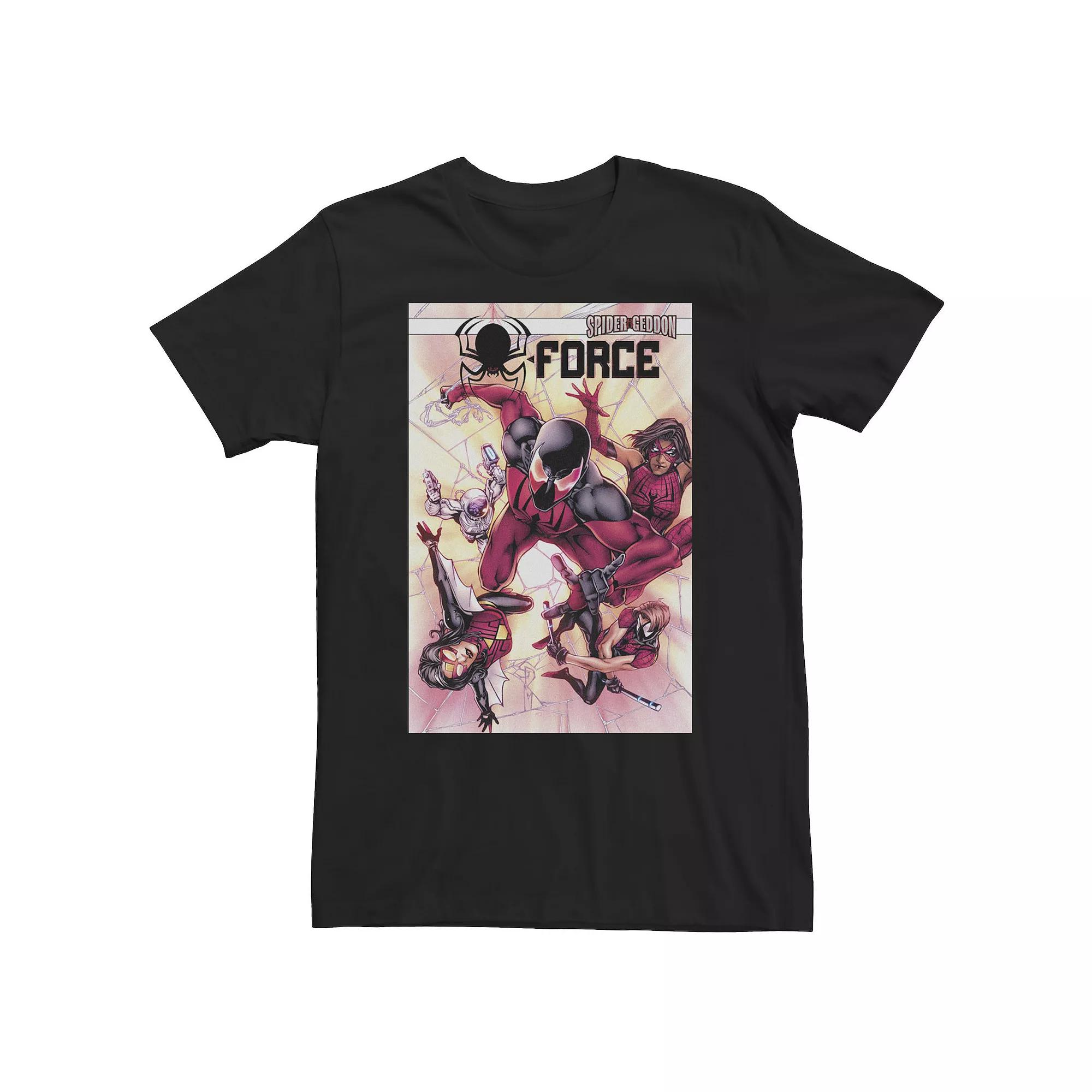 Big & Tall Marvel Spider Force Spider Geddon Comic Cover Tee, Men's,  Product Image