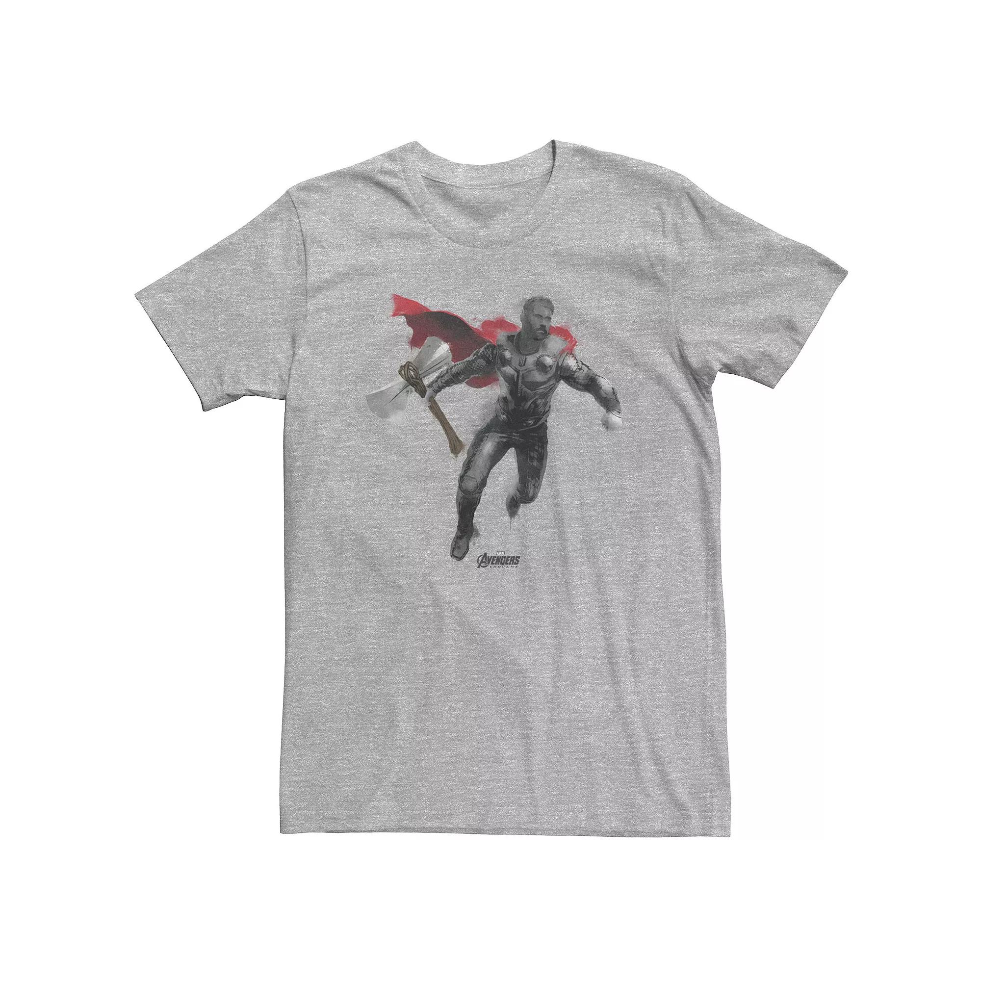 Big & Tall Marvel Avengers Endgame Thor Spray Paint Tee, Men's,  Product Image