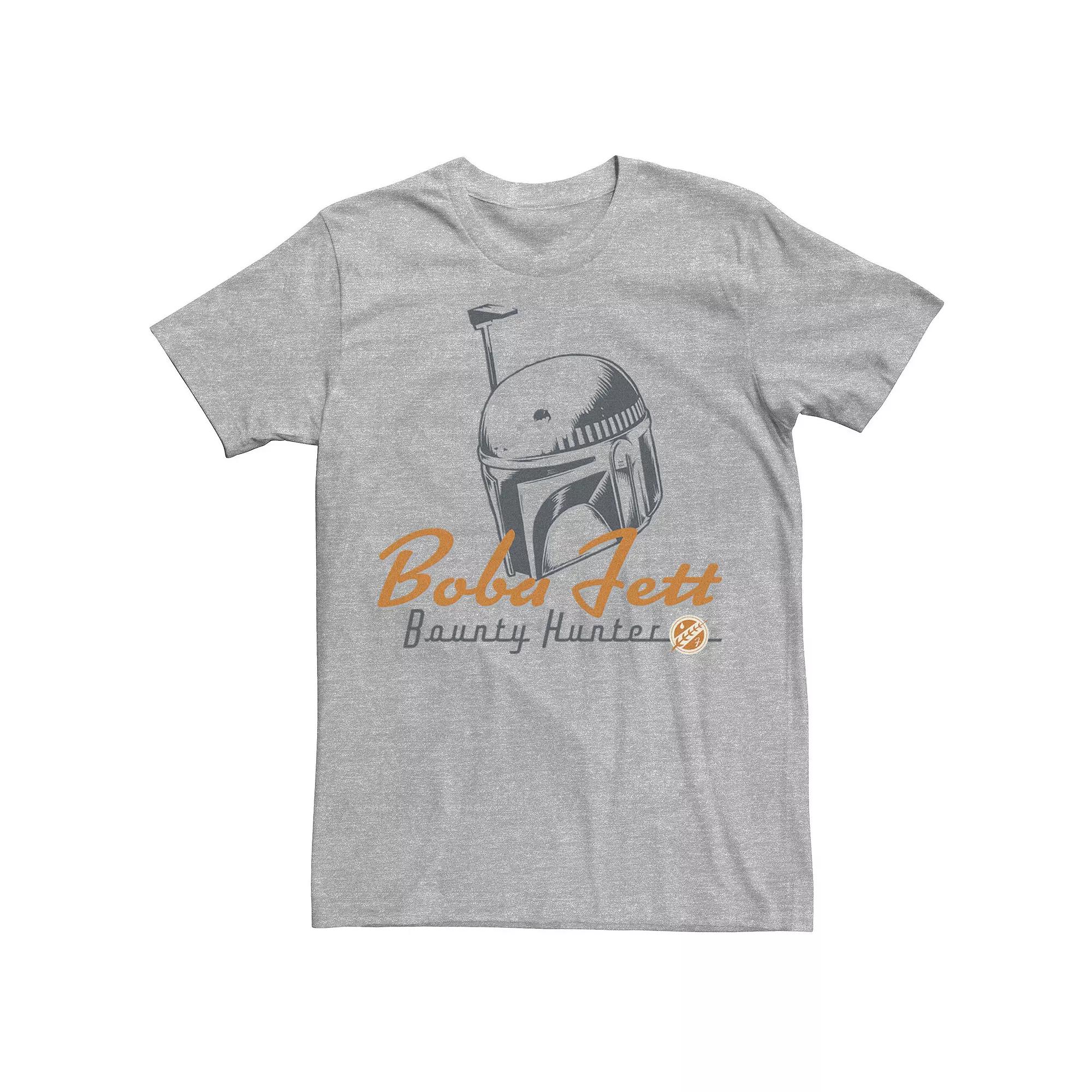 Men's Star Wars The Book Of Boba Fett Bounty Hunter Sketch Tee, Size: XXL, Athletic Grey Product Image