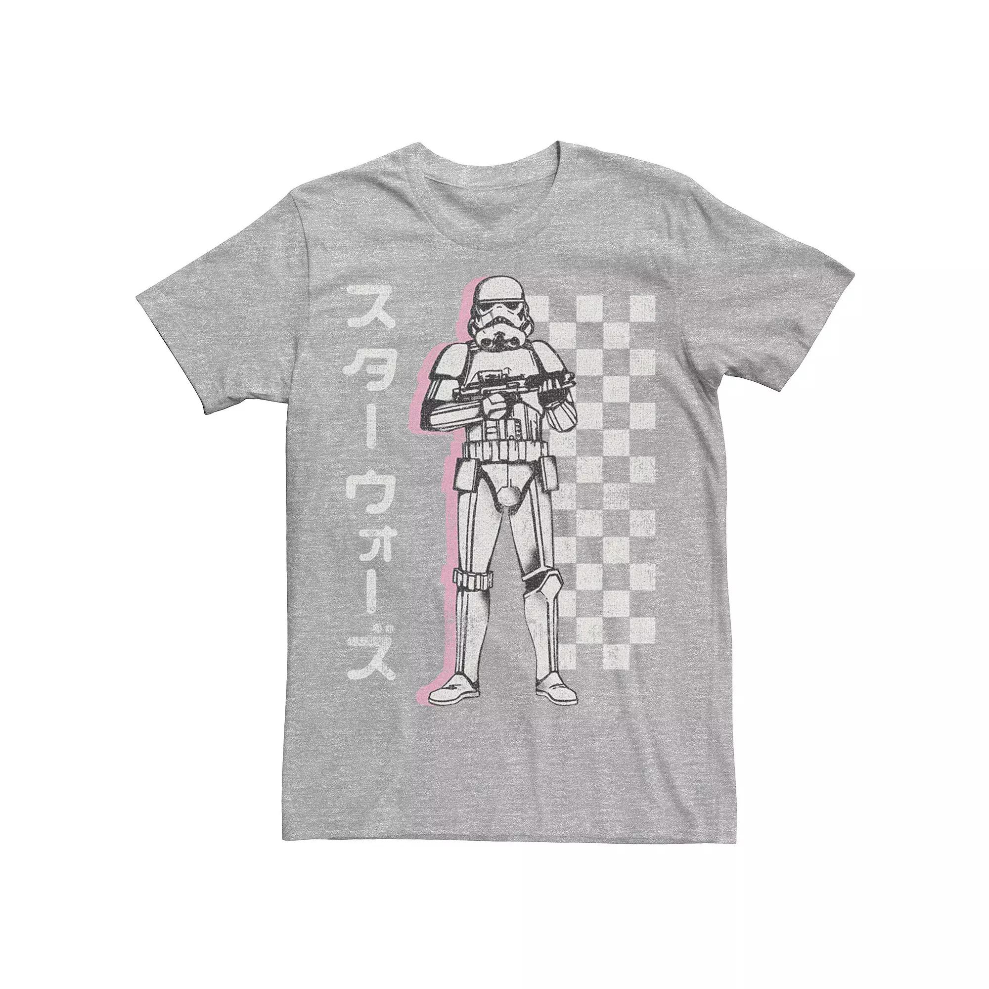 Men's Star Wars Stormtrooper Checkered Kanji Tee,  Product Image