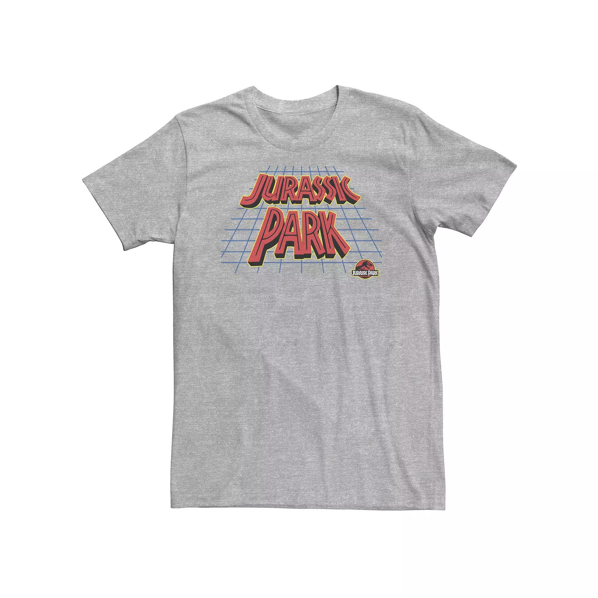 Big & Tall Jurassic Park Grid Logo Tee, Men's,  Product Image