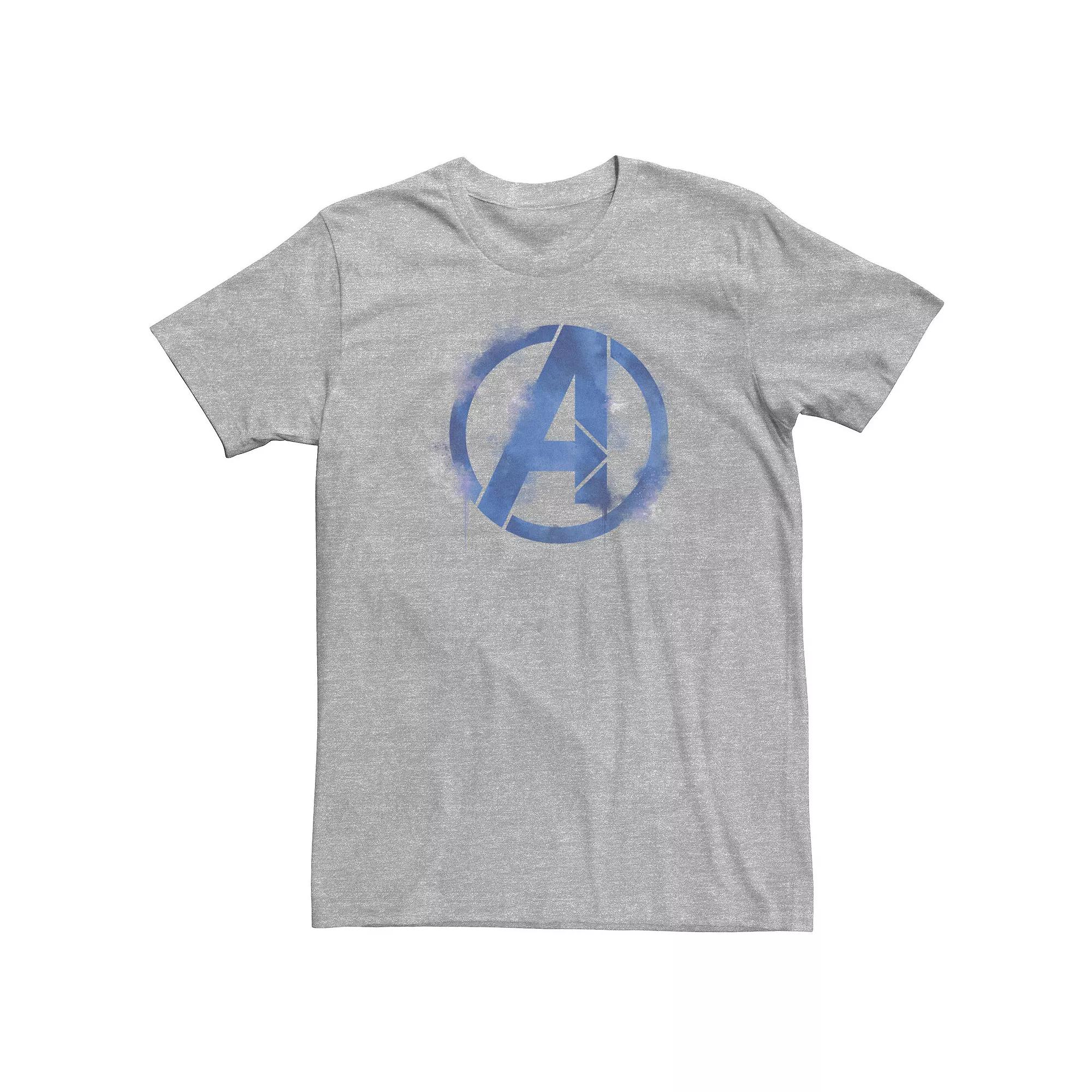 Big & Tall Marvel Avengers Endgame Spray Painted Avenger Symbol Tee, Men's,  Product Image