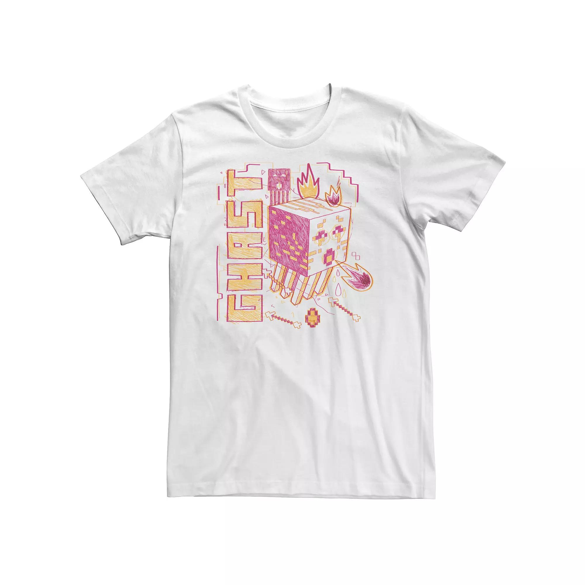 Big & Tall Minecraft Ghast Sketch Portrait Tee, Boy's,  Product Image