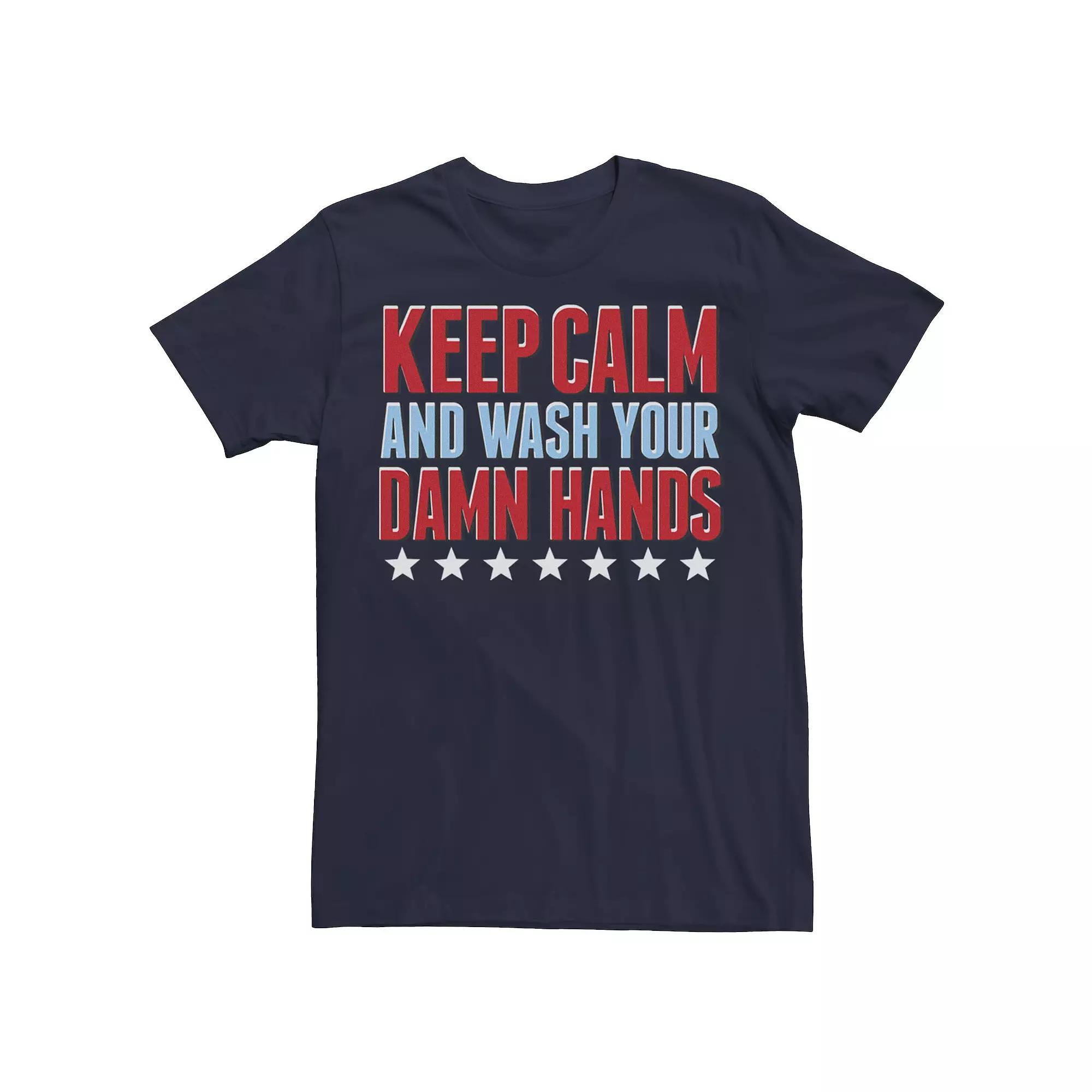 Men's Keep Calm And Wash Your Hands Tee,  Product Image