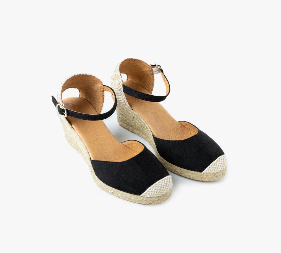 Jimena Black Medium Wedge Strap Product Image