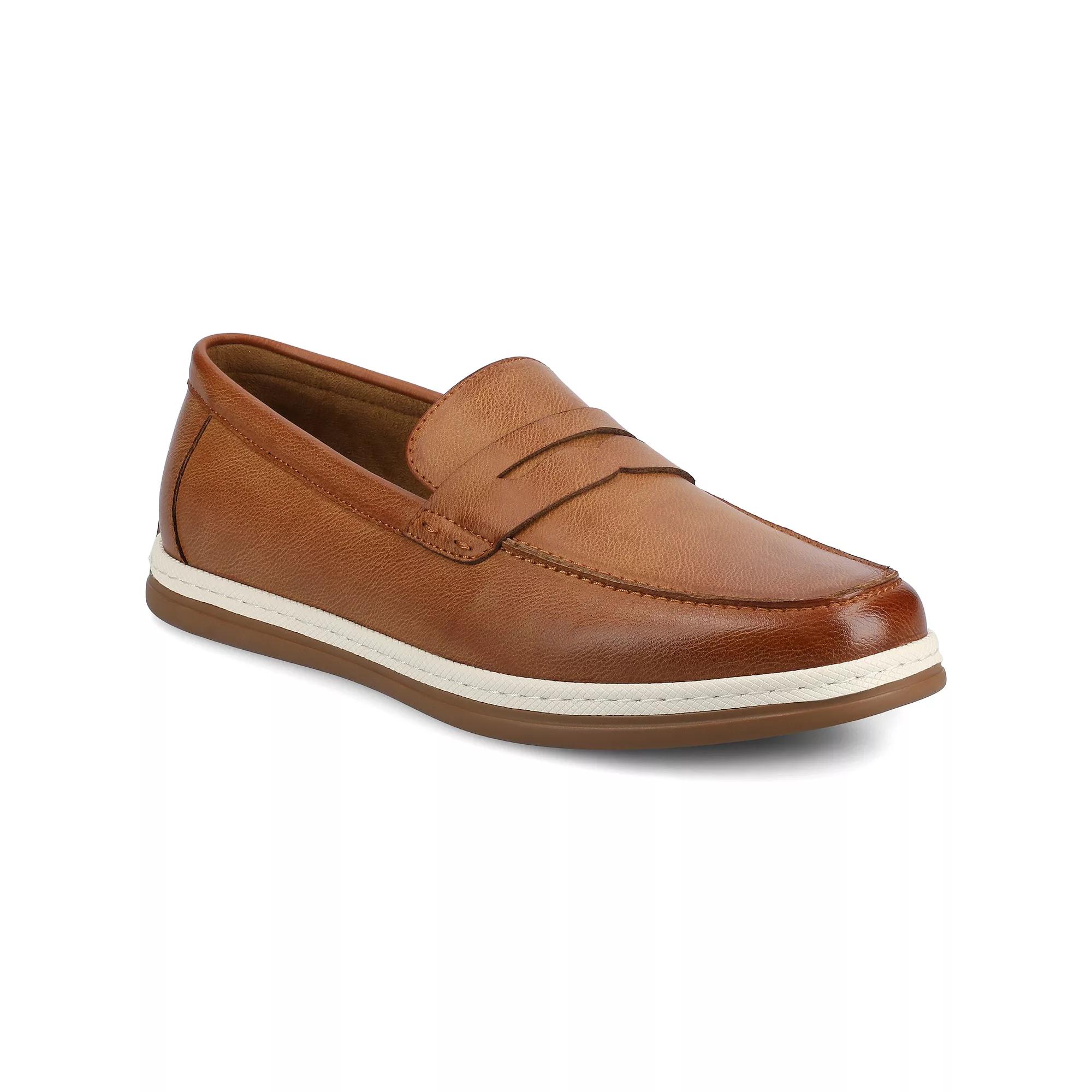 VANCE Brantley Comfort Casual Slip-on Men's Perforated Flexible Penny Loafers,  Product Image