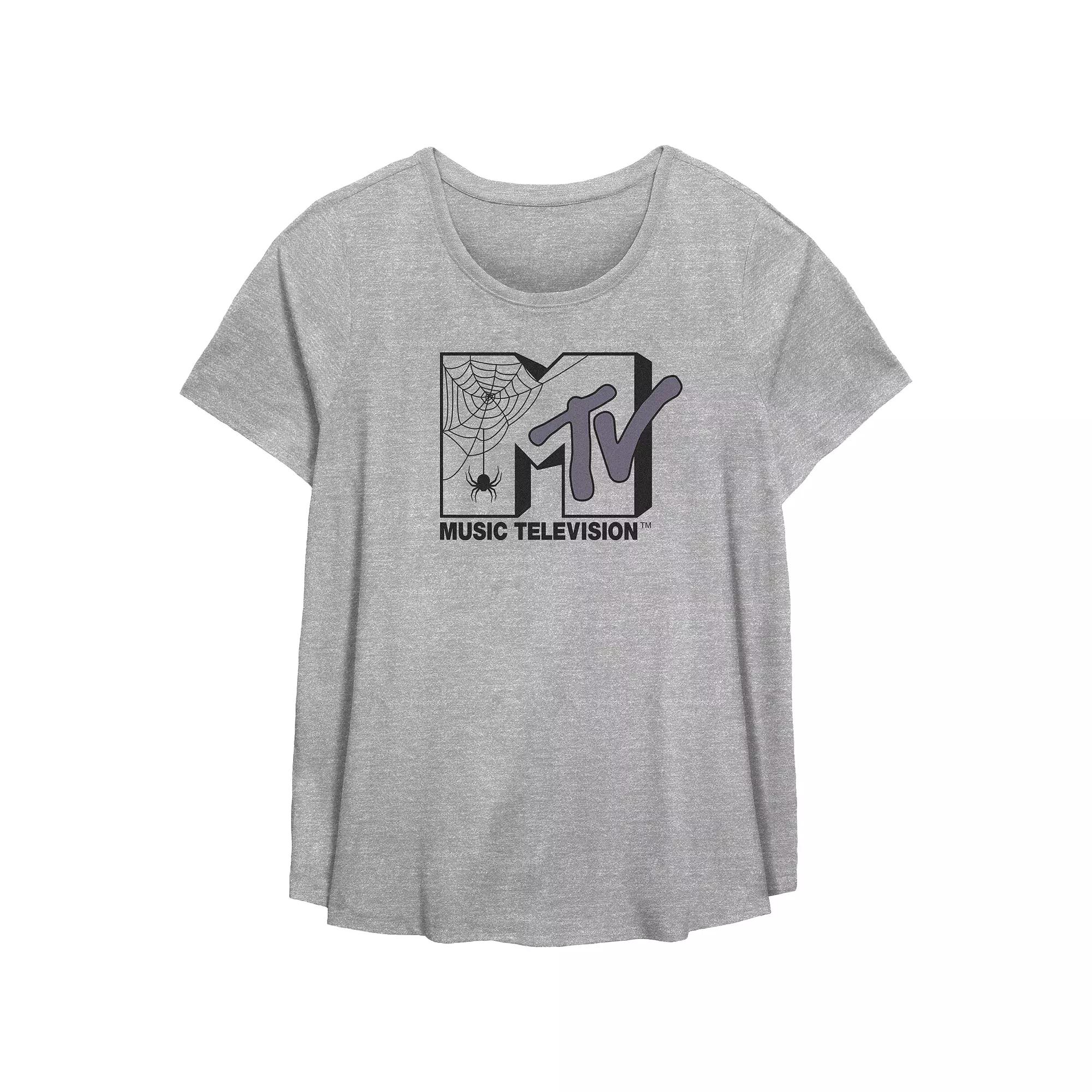 Disney Minnie Mouse Plus Size Just A Mom Who Loves Minnie Scoop Hem Flowy Graphic Tee, Women's, Size: 3XL, Grey Gray Product Image