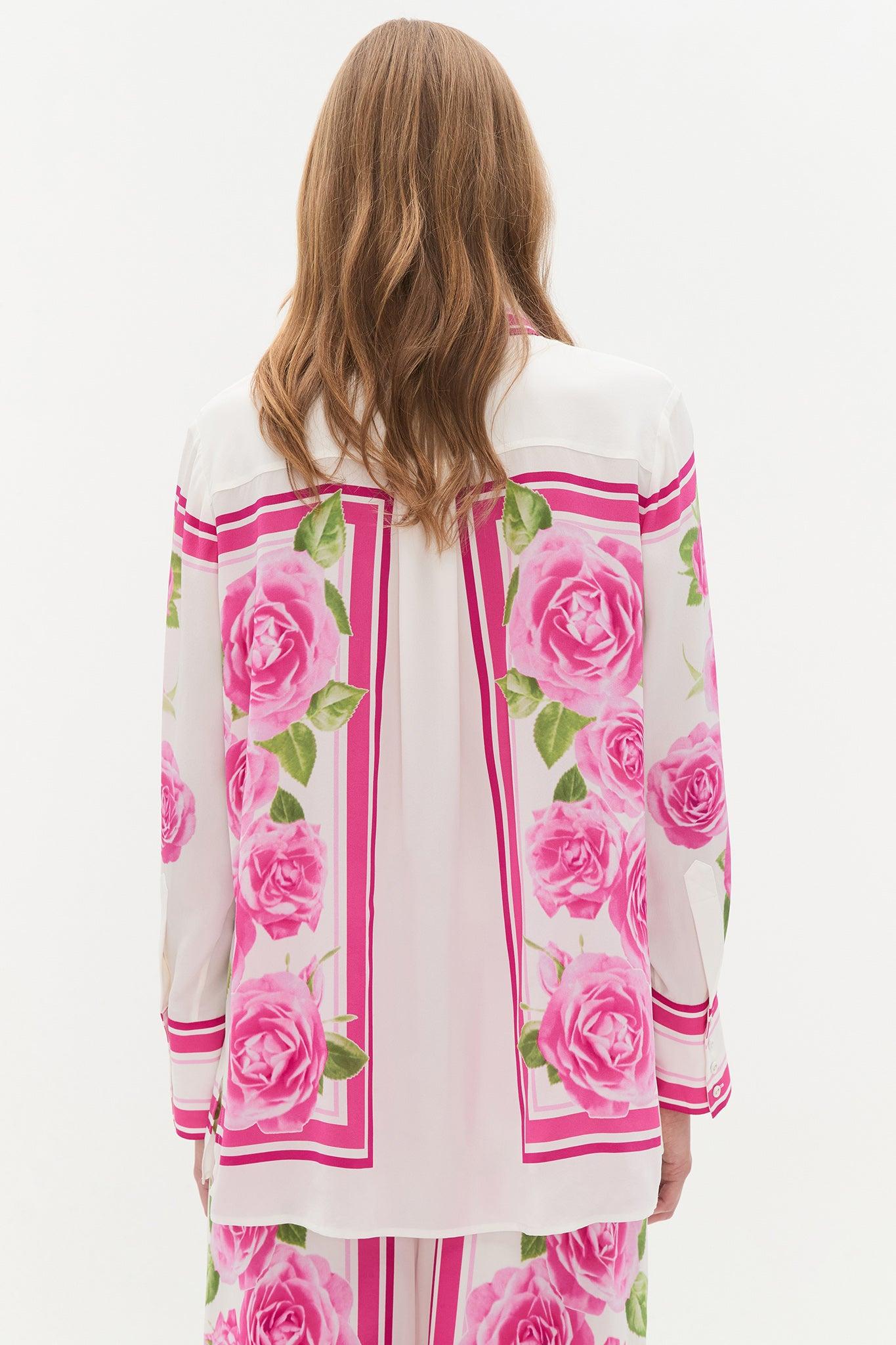 Atomic Silk Shirt-BLUE SHIBORI / 4 Product Image