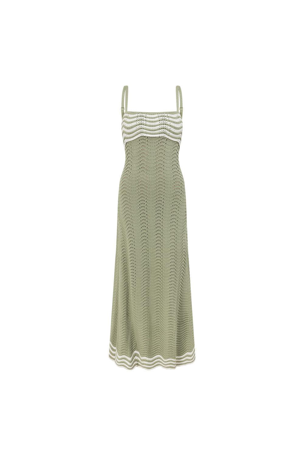 Scallop Knit Maxi Dress Product Image