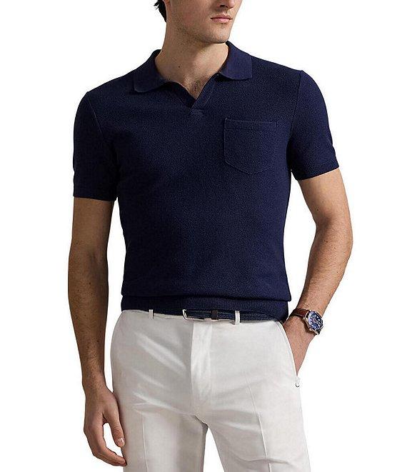 Polo Ralph Lauren RLX Golf Mesh-Knit Performance Stretch Short Sleeve Sweater Polo Shirt Product Image