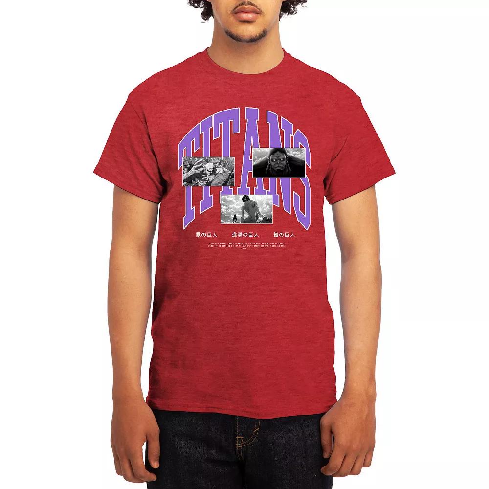 Men's Attack on Titan Athletic Graphic Tee, Size: XXL Product Image