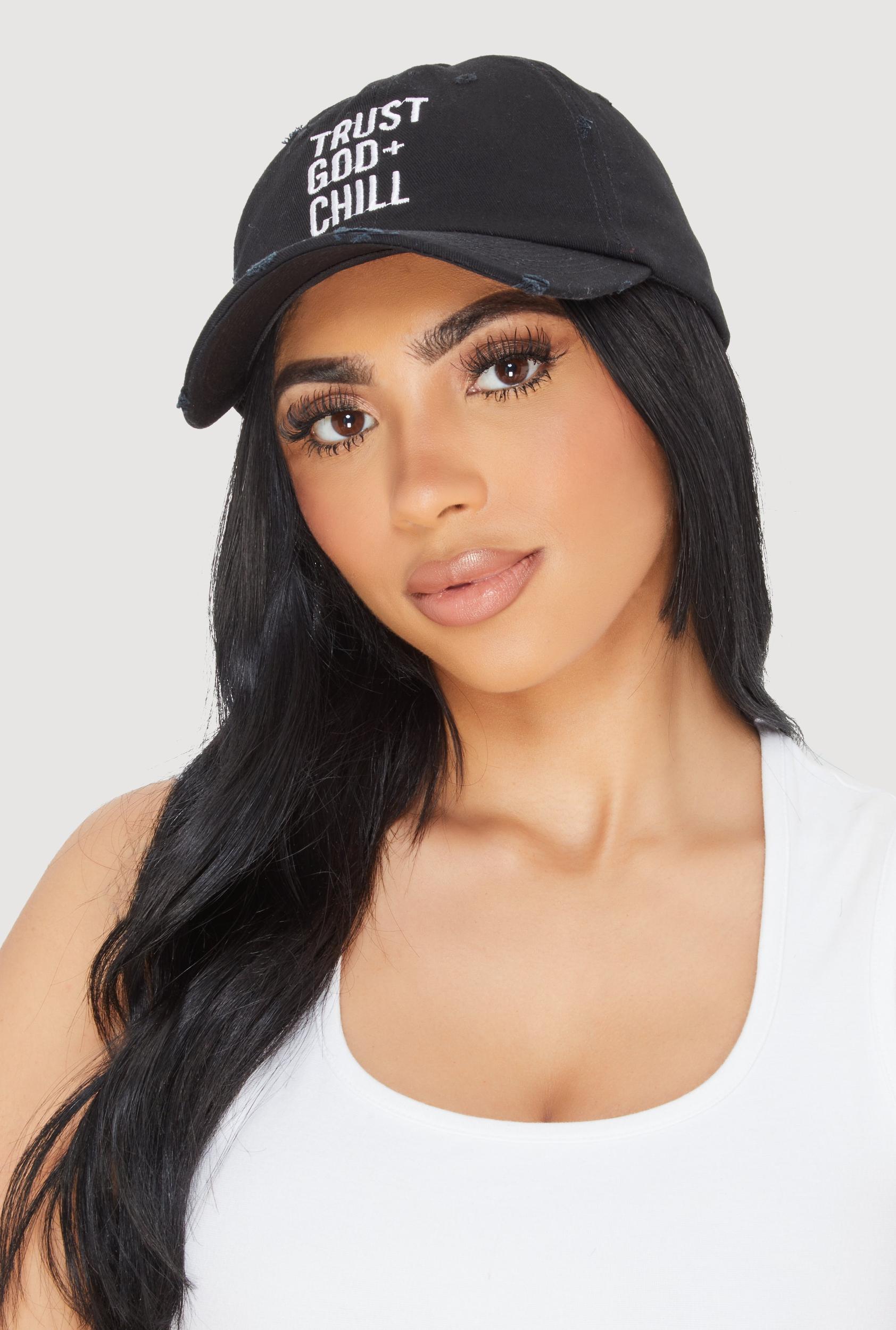 Trust God and Chill Baseball Cap Female Product Image