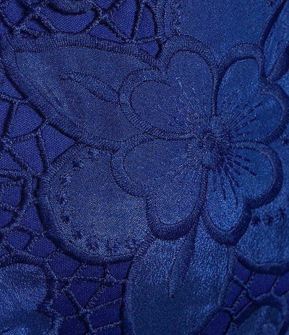 SIENA Lace Sweetheart Neck Sleeveless Flounce Midi Dress Product Image