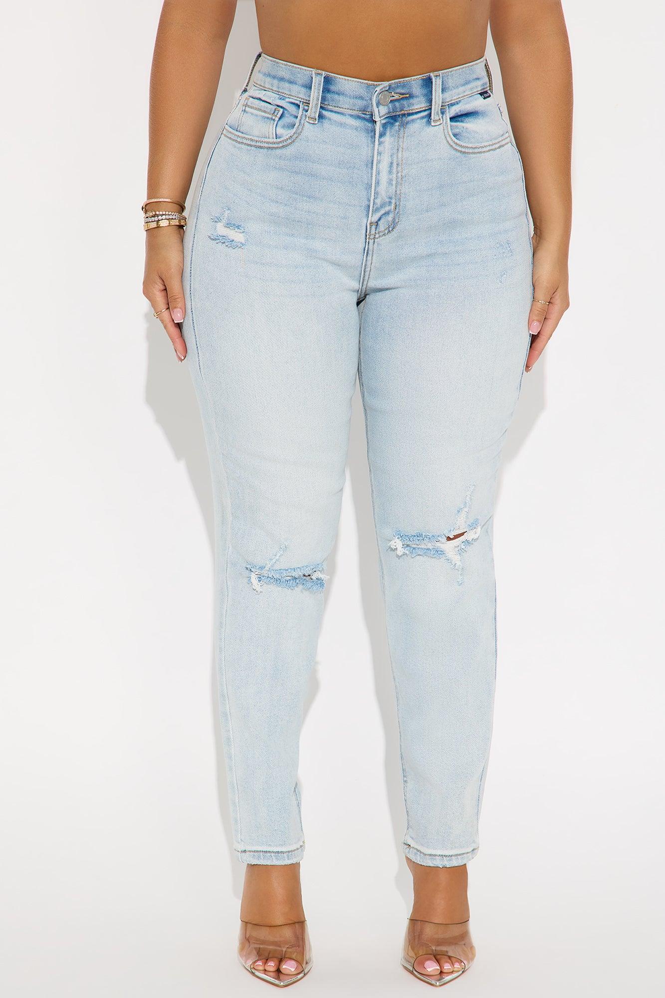 I Love My Mom Jeans - Light Wash Female Product Image