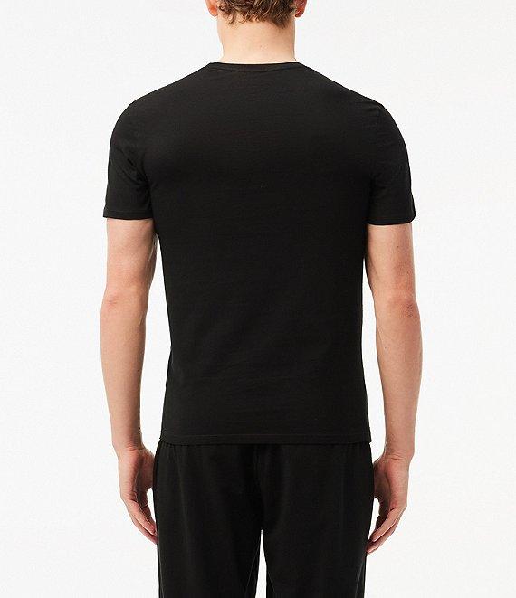 Lacoste Short Sleeve Slim-Fit Crew Neck Undershirts 3-Pack Product Image